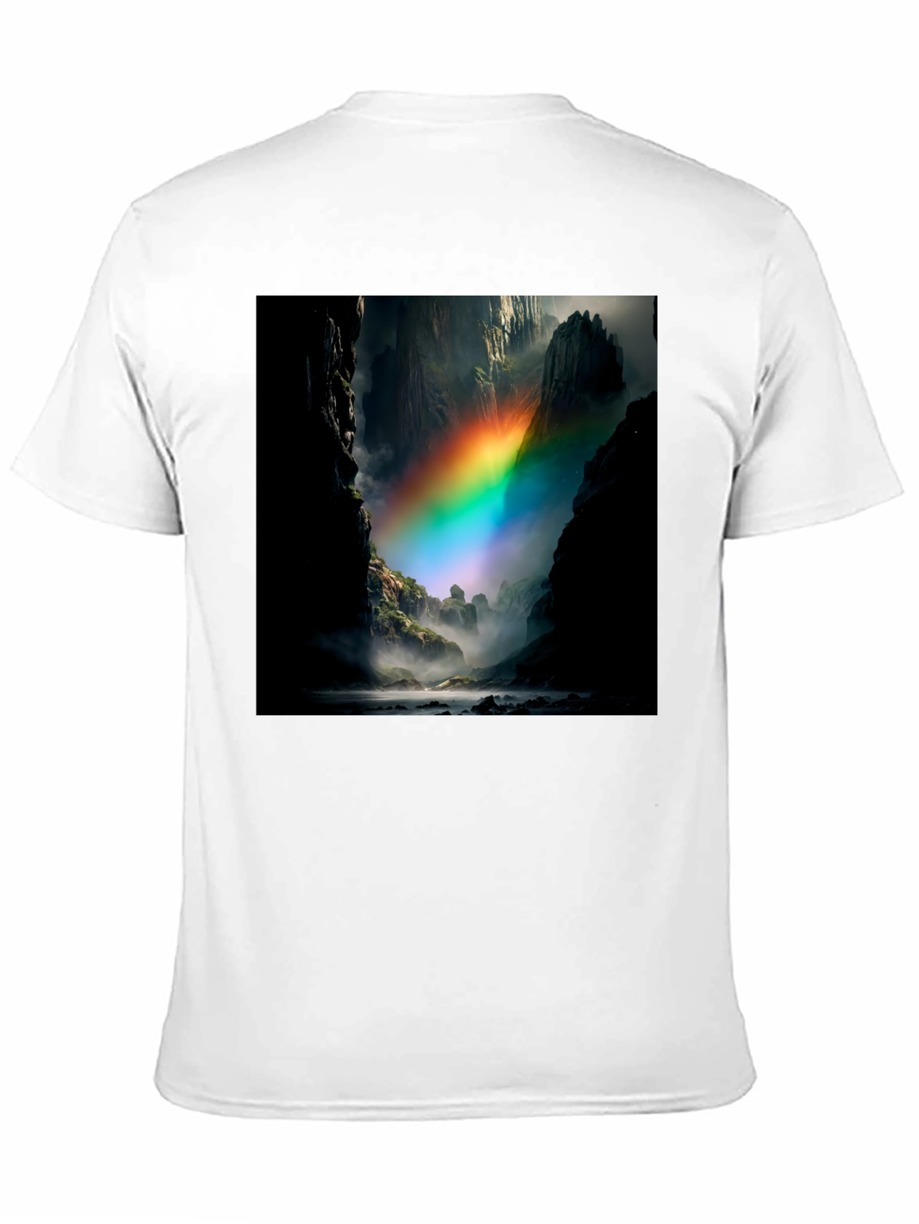 Black Rainbow Mountain T-Shirt view 11