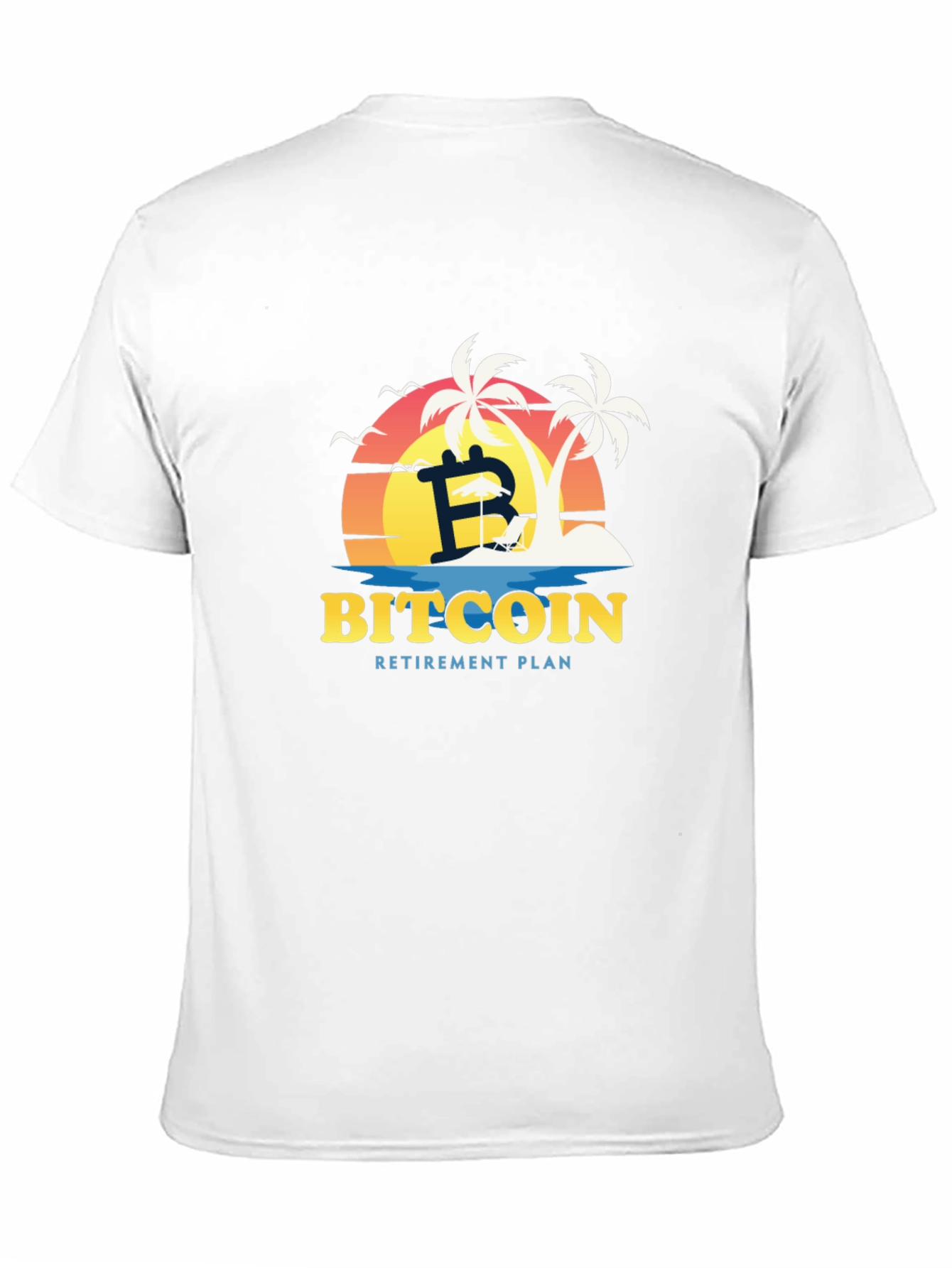 Black Bitcoin Retirement Plan Black T-Shirt view 11