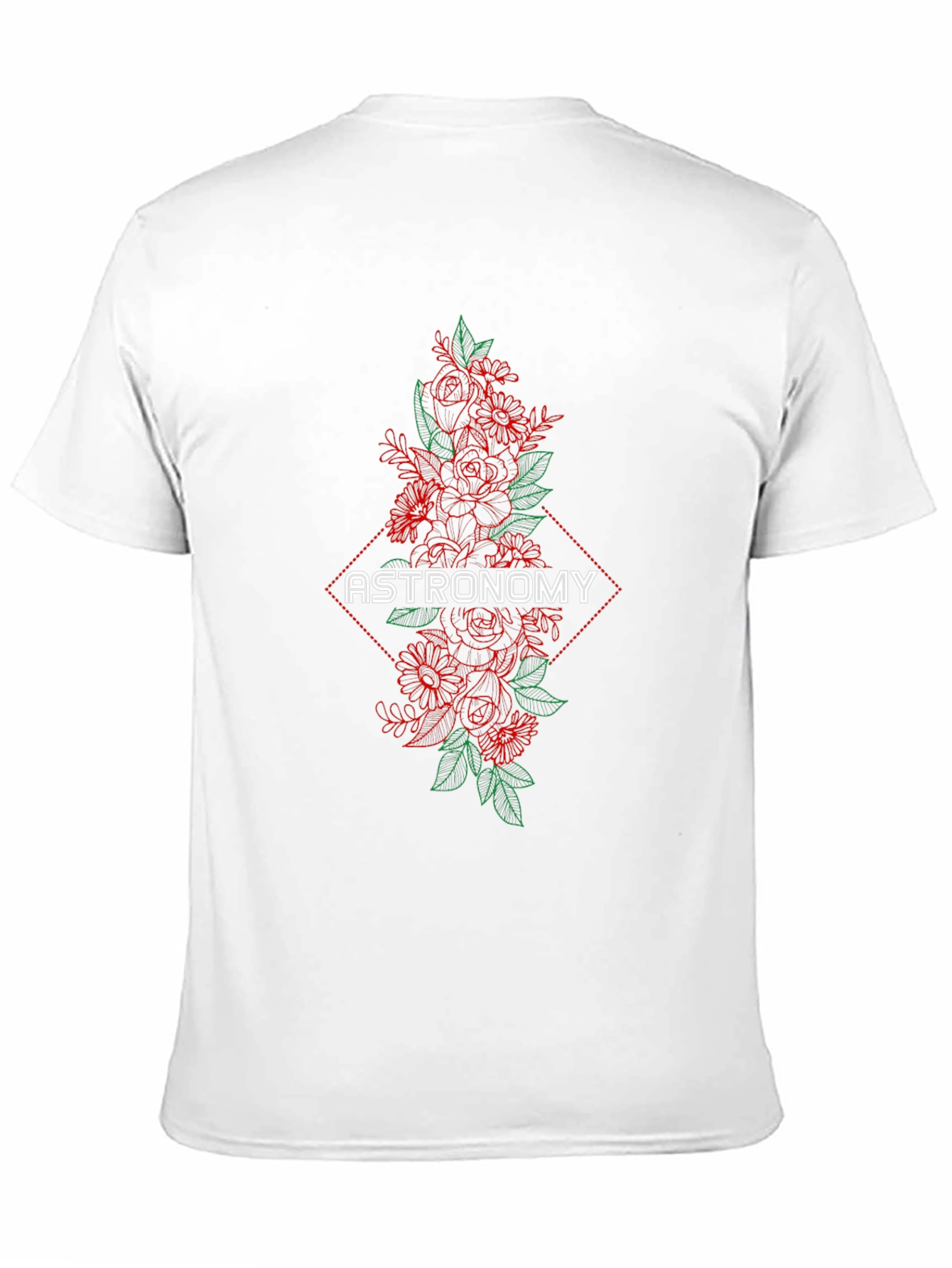 Black Astronomy Floral Graphic T-Shirt view 11