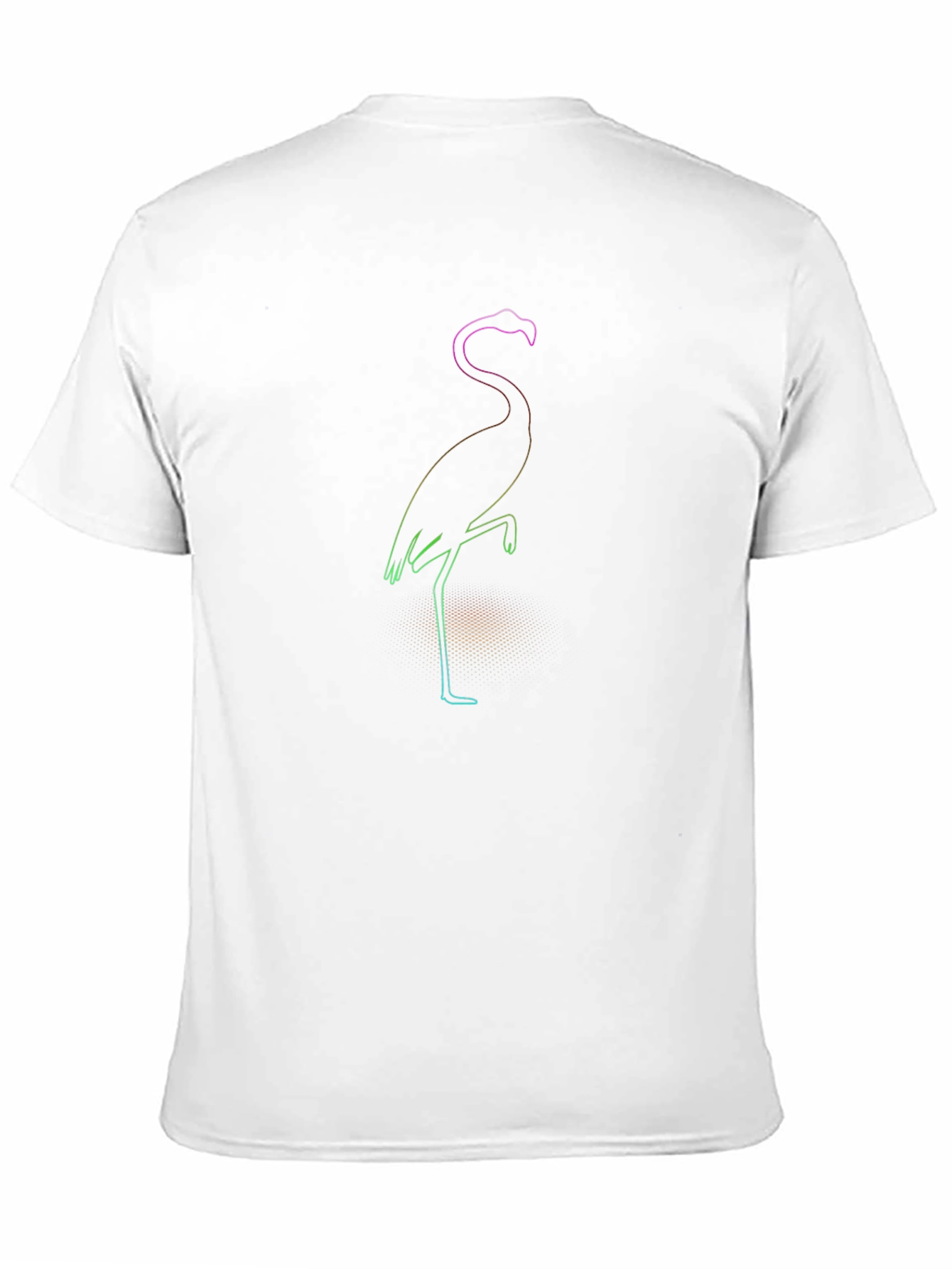 Black Rainbow Flamingo Graphic Tee - Stylish Black T-Shirt view 11