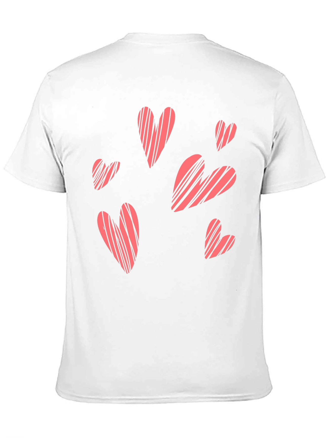 Black Heart Patterned Crew Neck T-Shirt view 11