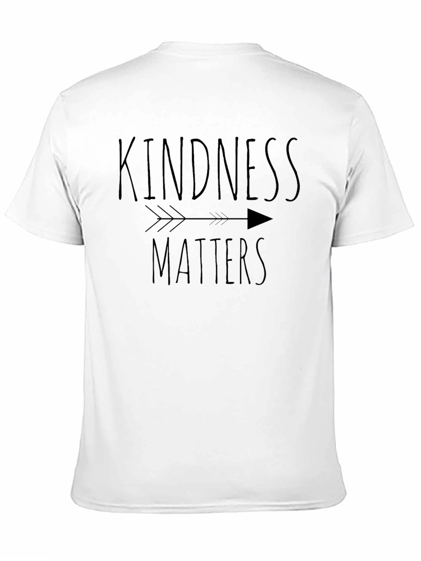 Black Kindness Matters T-Shirt - Arrow Design - Black view 11