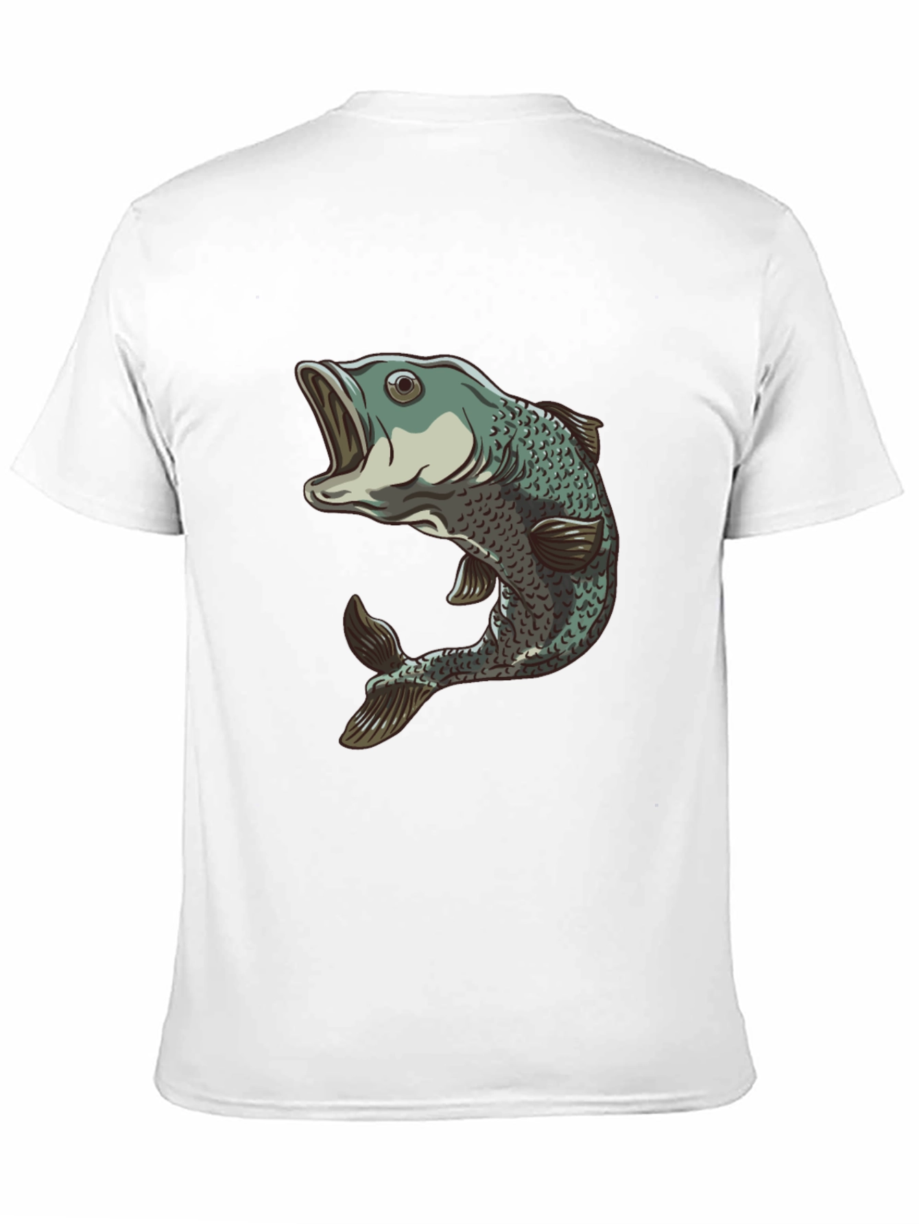 Black Bass Fish Graphic Black T-Shirt - Angler Apparel view 11