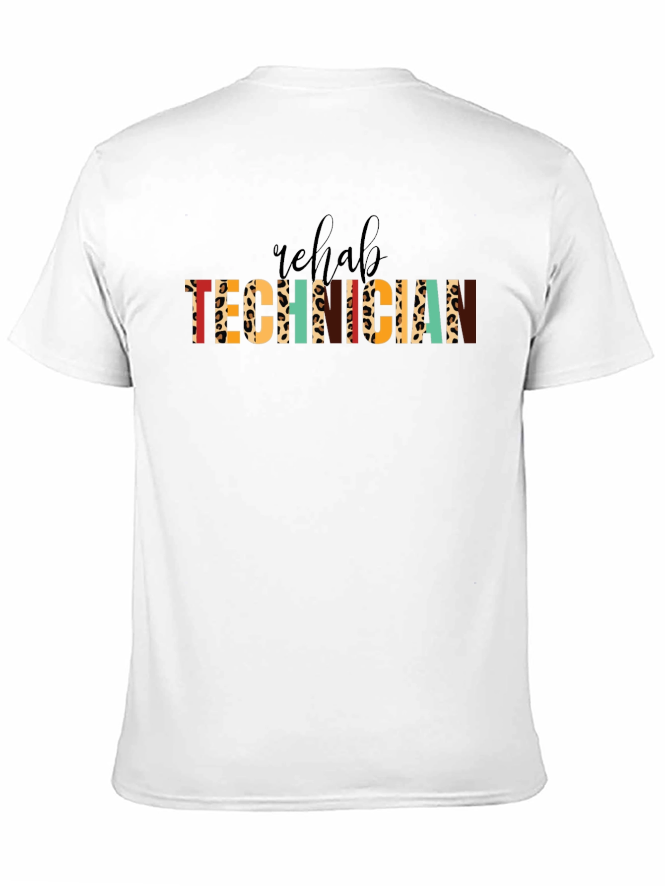 Rehab Technician Leopard Print T-Shirt - 11