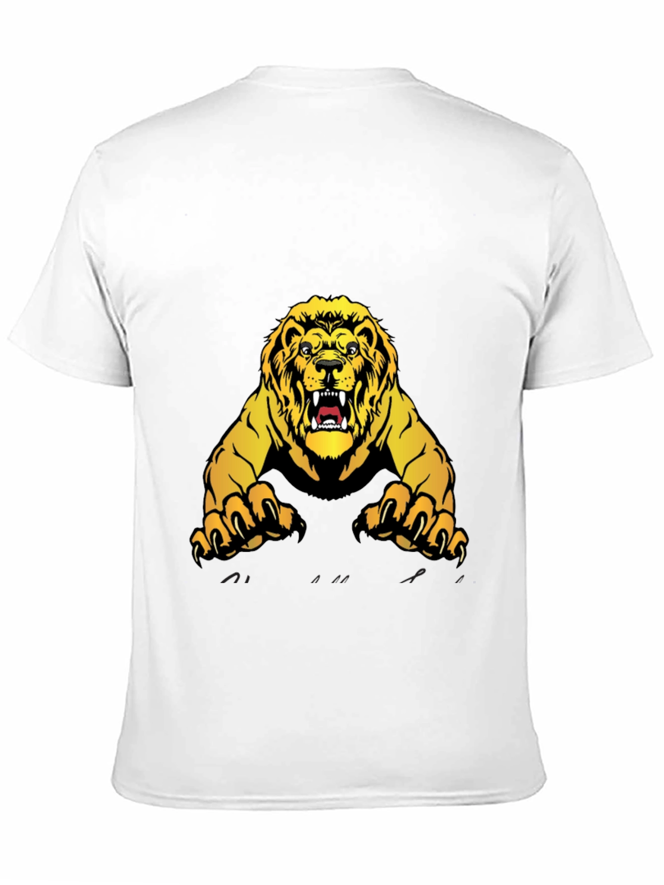 Black Lion Graphic Black T-Shirt - Fierce Style view 11