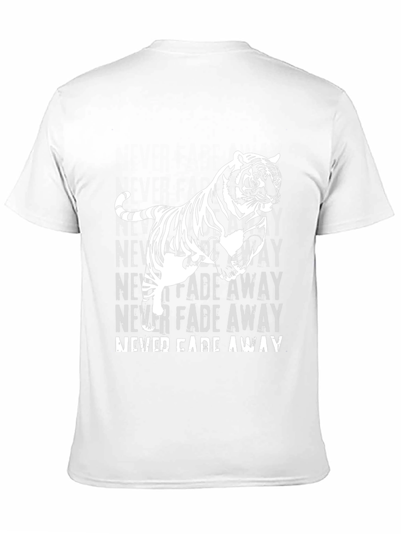 Black Bold Tiger Graphic Tee - Never Fade Away view 11