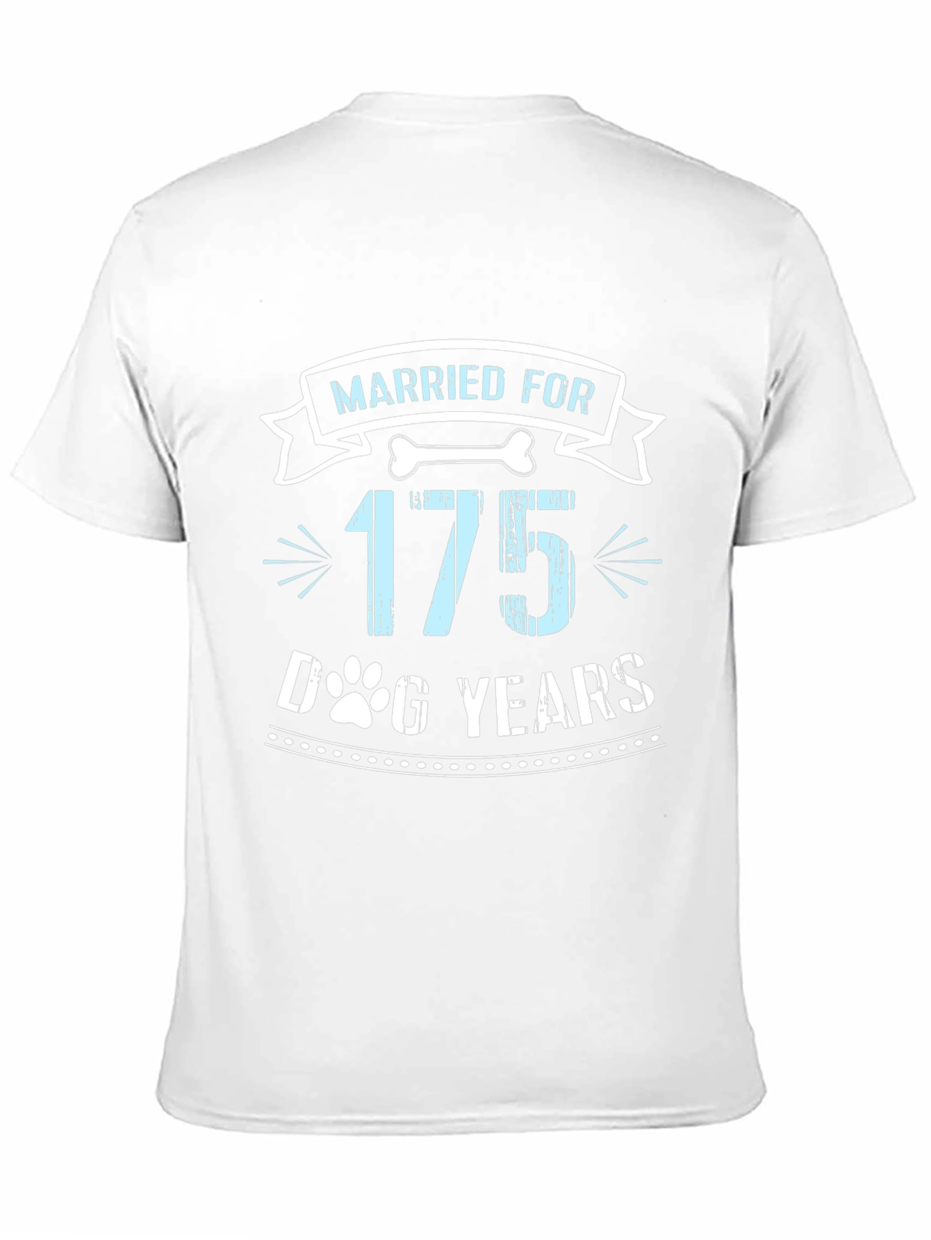 Black Married For 175 Dog Years Graphic Tee view 11