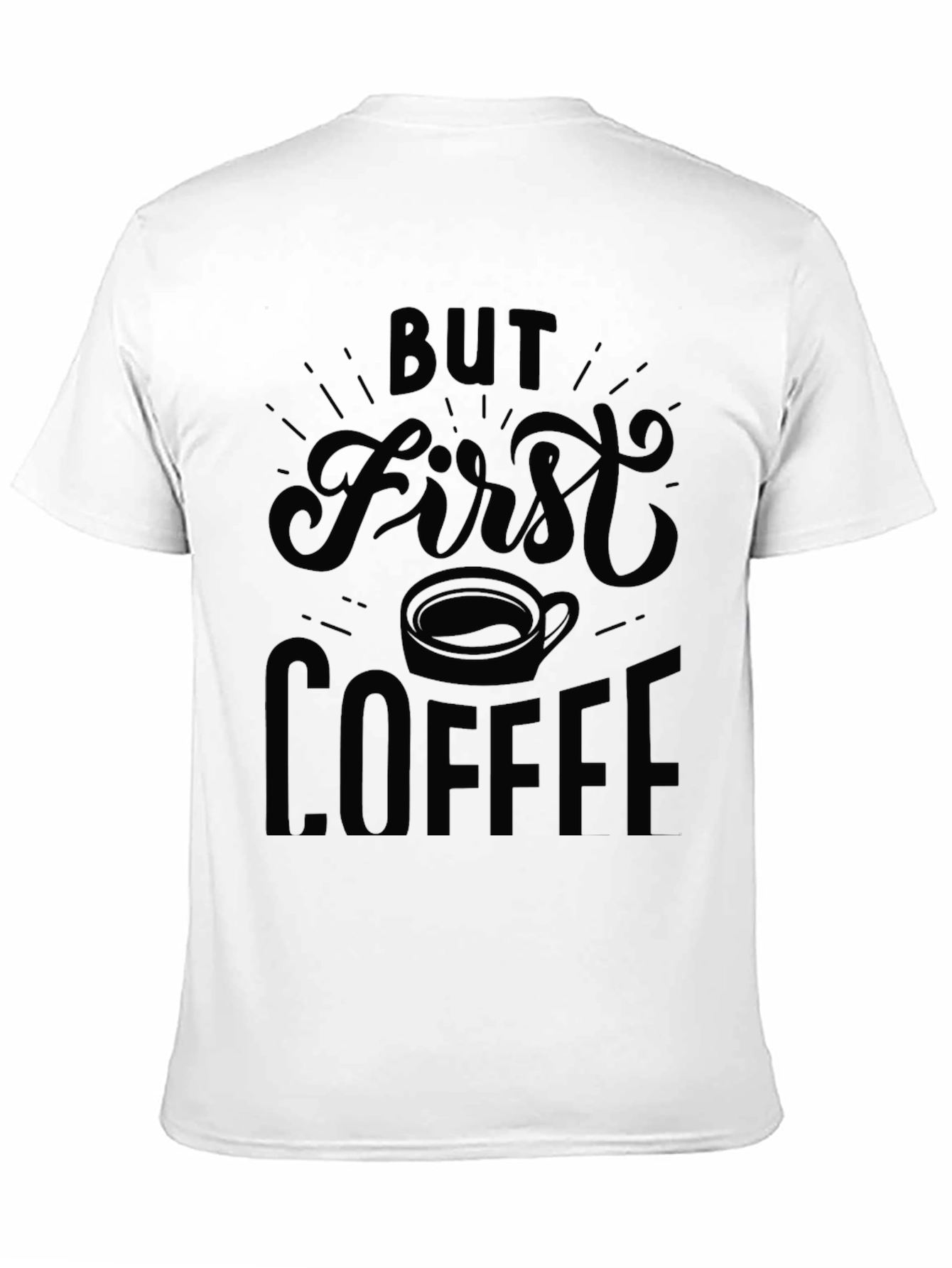 Black But First Coffee Black Graphic Tee view 11