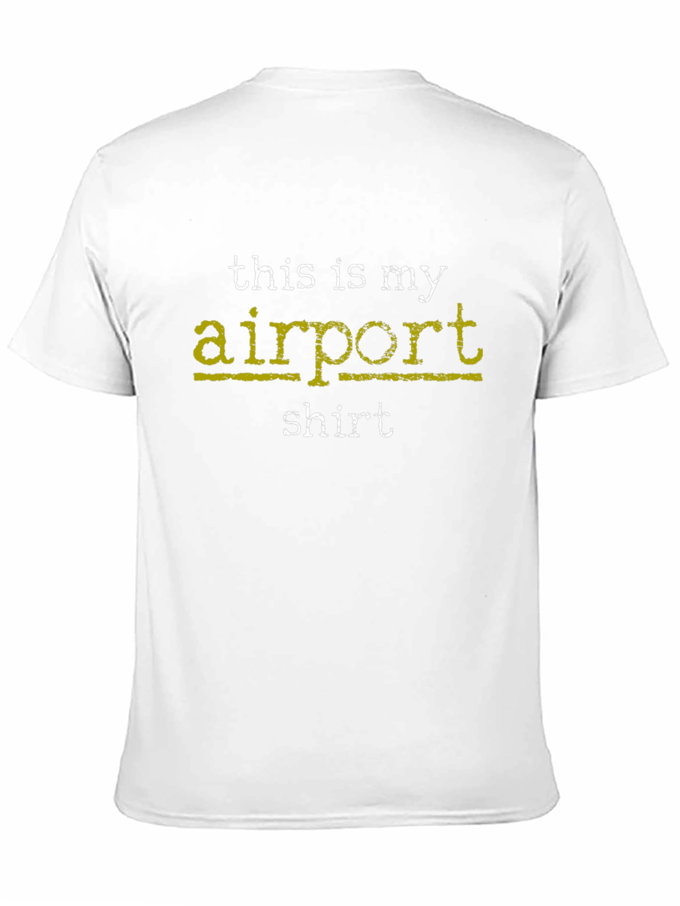 Black Airport Shirt - Funny Travel T-Shirt view 11