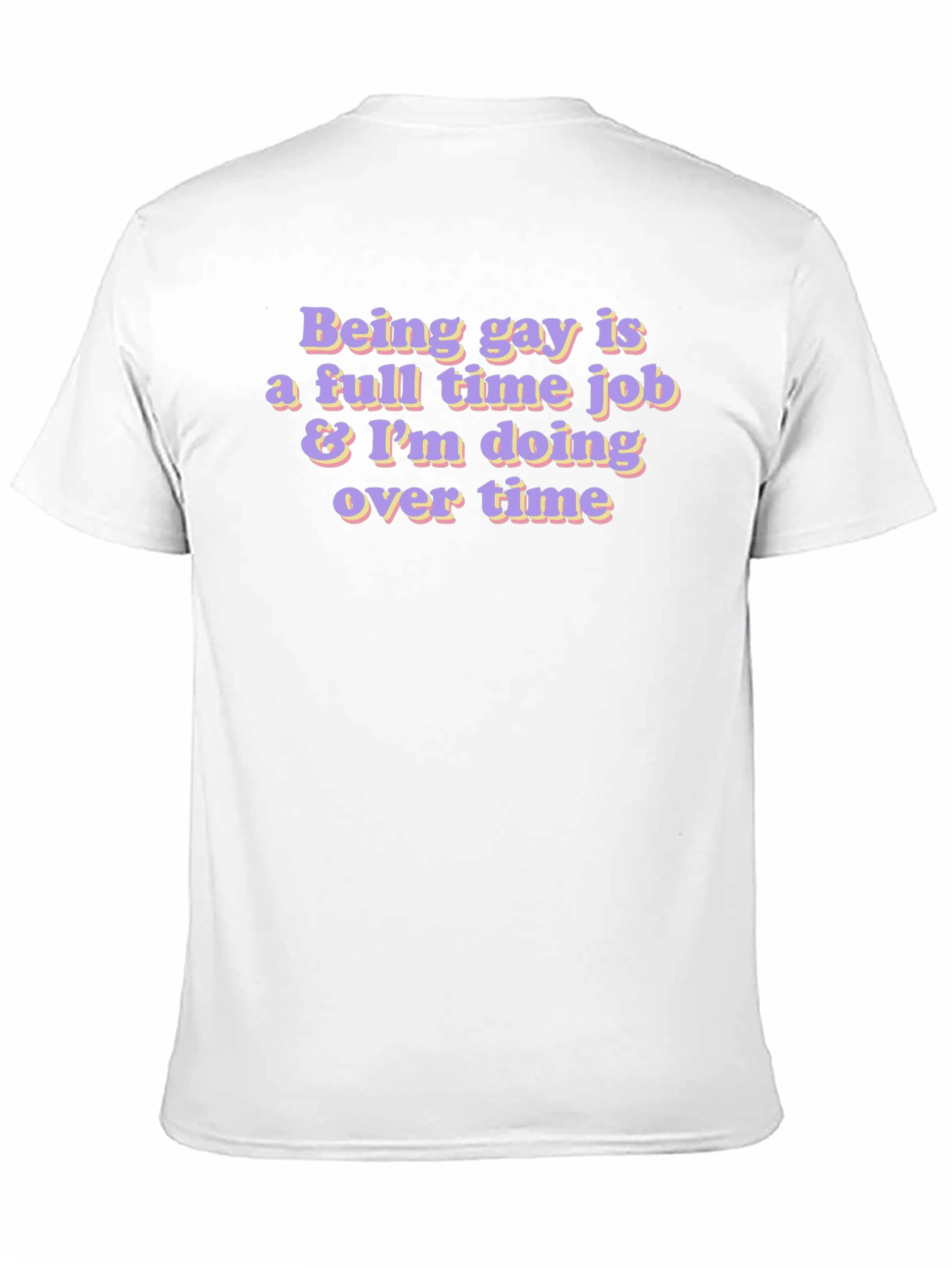 Black Gay Overtime Black T-Shirt view 11