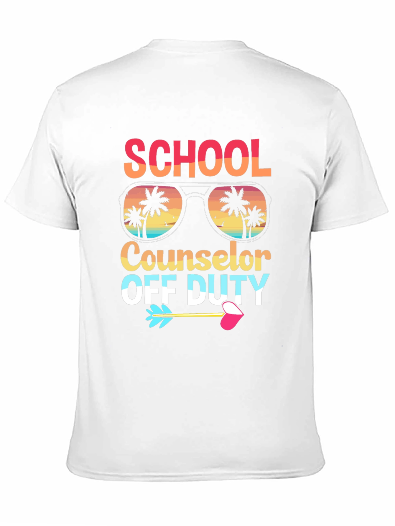 Black School Counselor Off Duty Graphic T-Shirt view 11