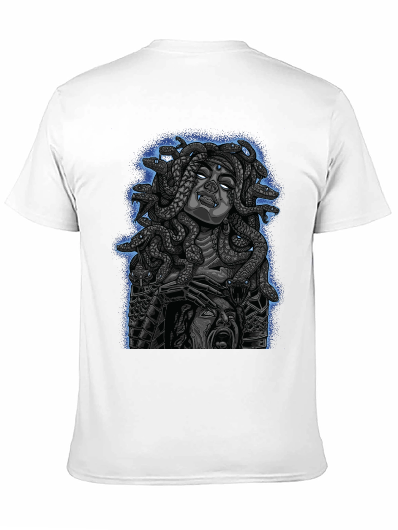 Black Medusa Graphic Print Tee - Mythical Style view 11