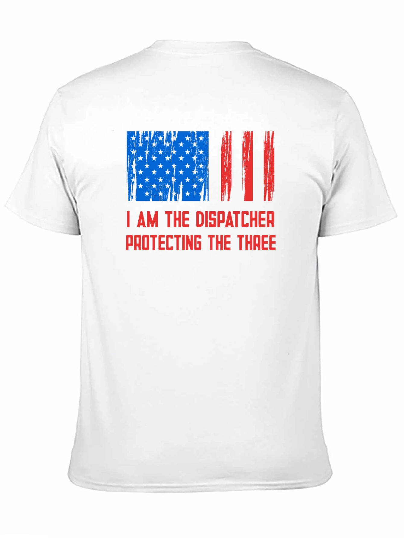 Black Dispatcher Protecting The Three Graphic T-Shirt view 11
