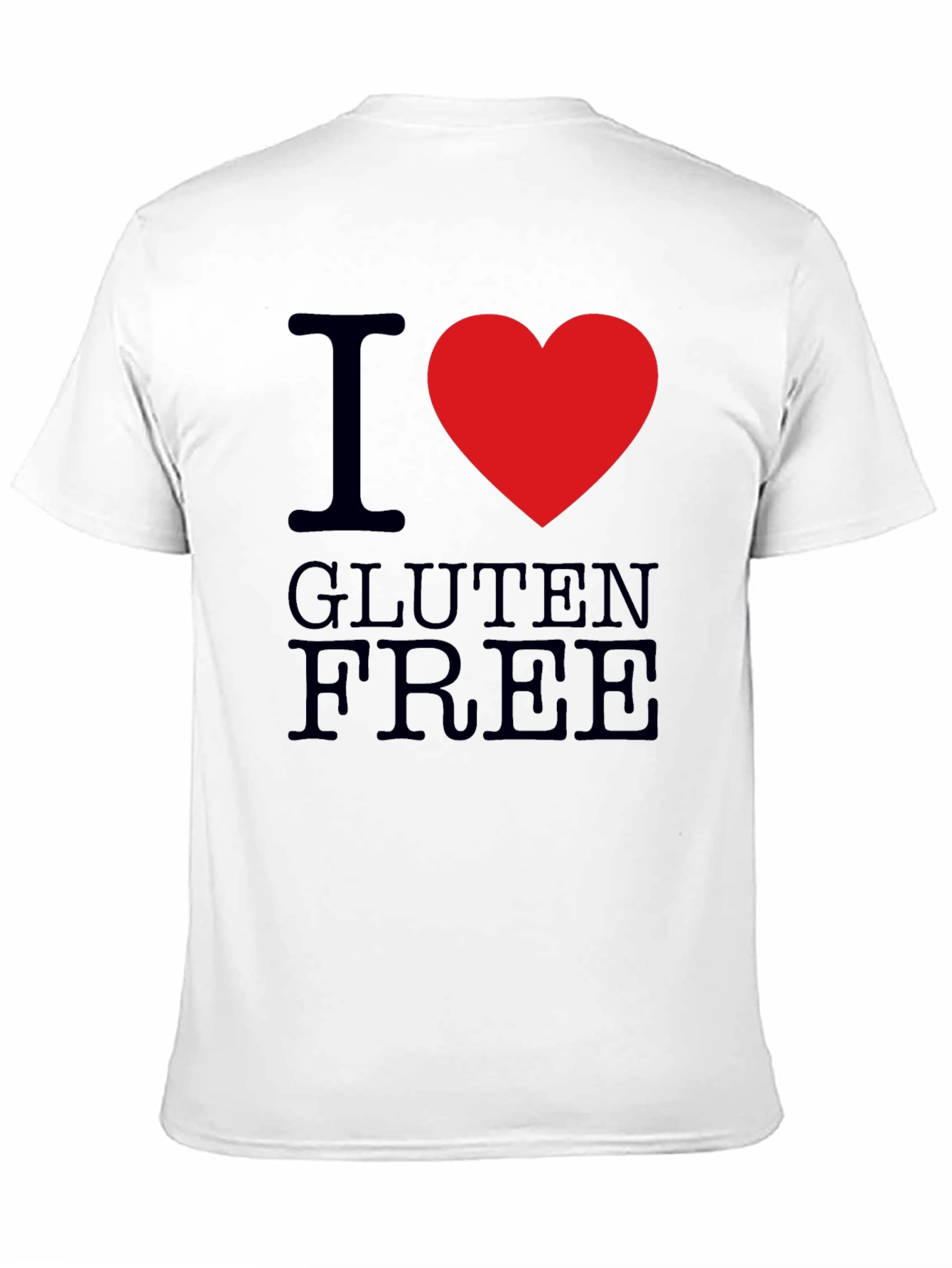 Black I Heart Gluten Free T-Shirt - Mens Black Tee view 11