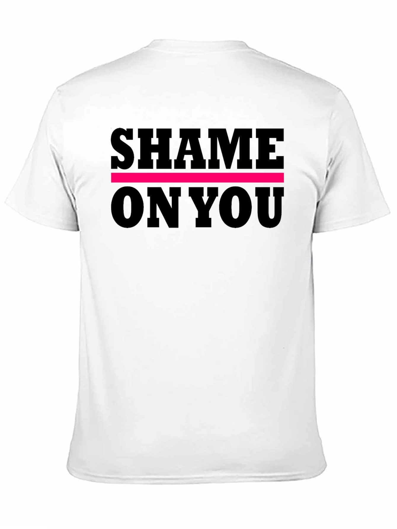 Black Shame On You Graphic Tee - Bold Statement Shirt view 11