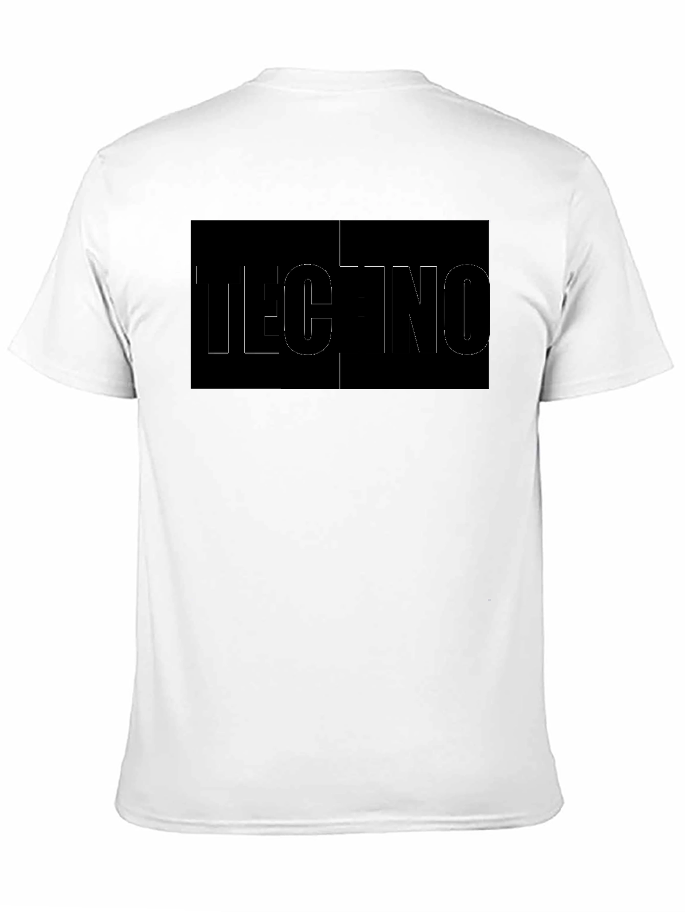 Black Techno Graphic Tee - Stylish Men's Black T-Shirt view 11