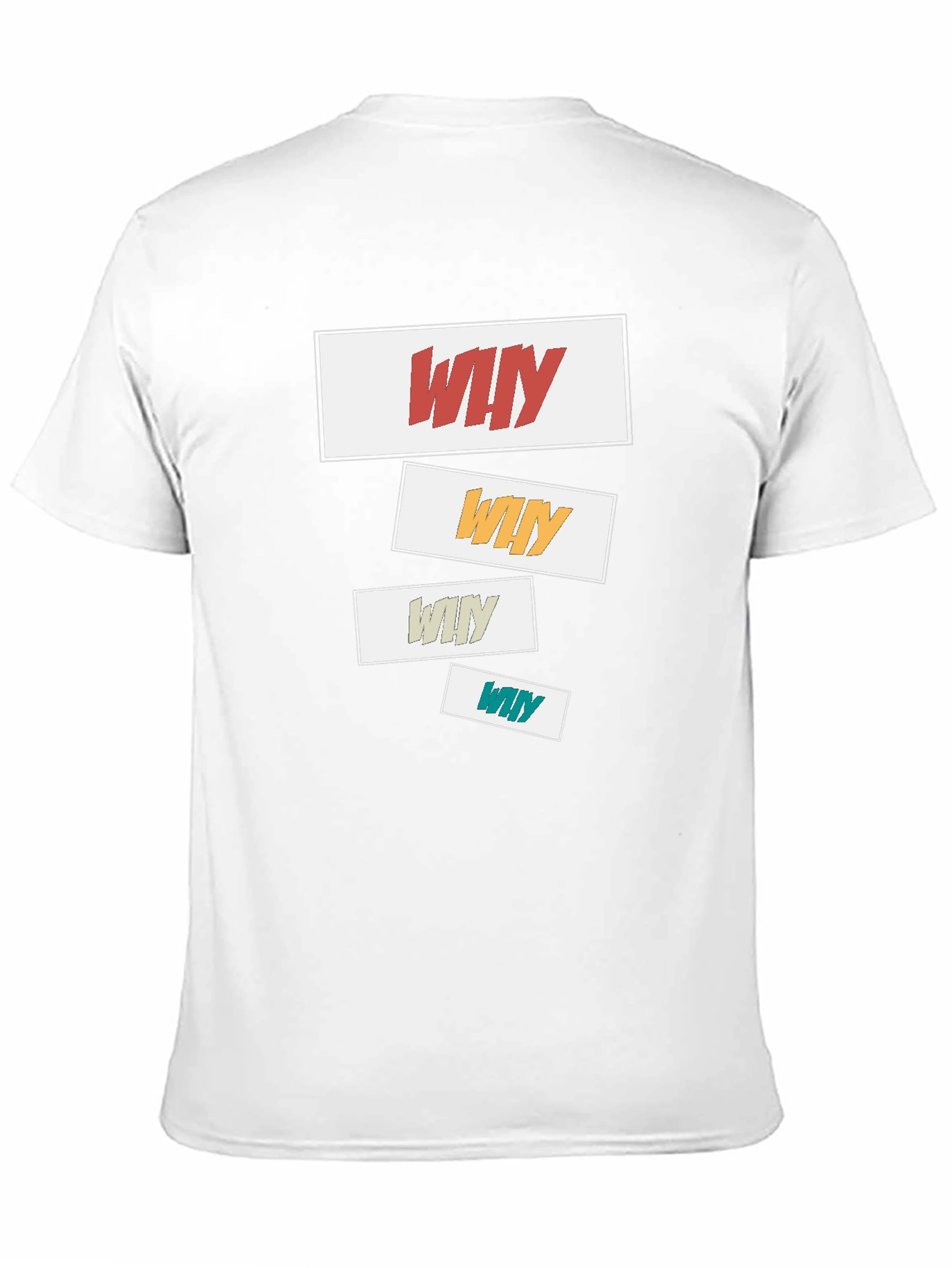 Black Why Graphic Tee - Black Short Sleeve Casual Shirt view 11