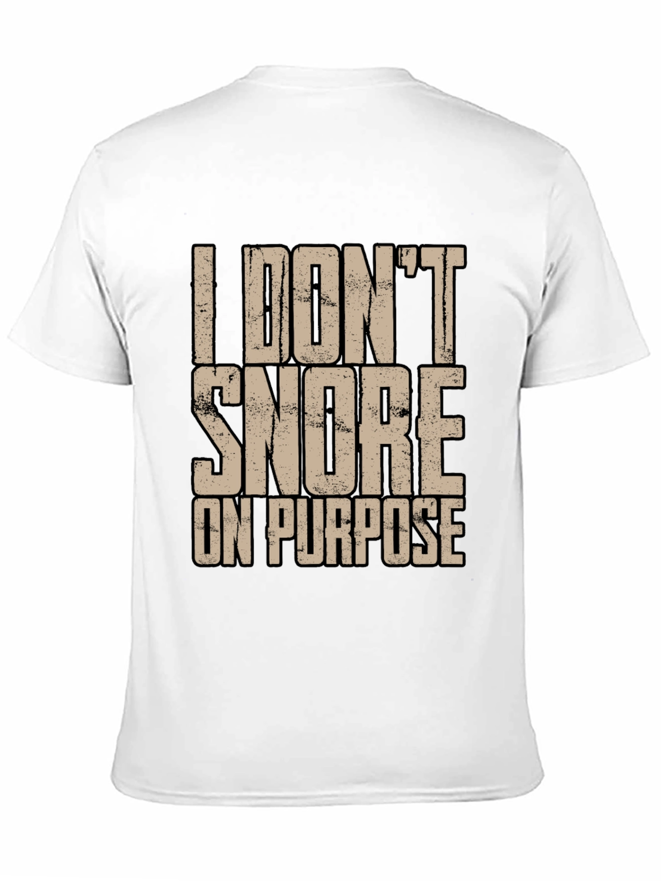 Black I Don't Snore On Purpose Graphic T-Shirt view 11