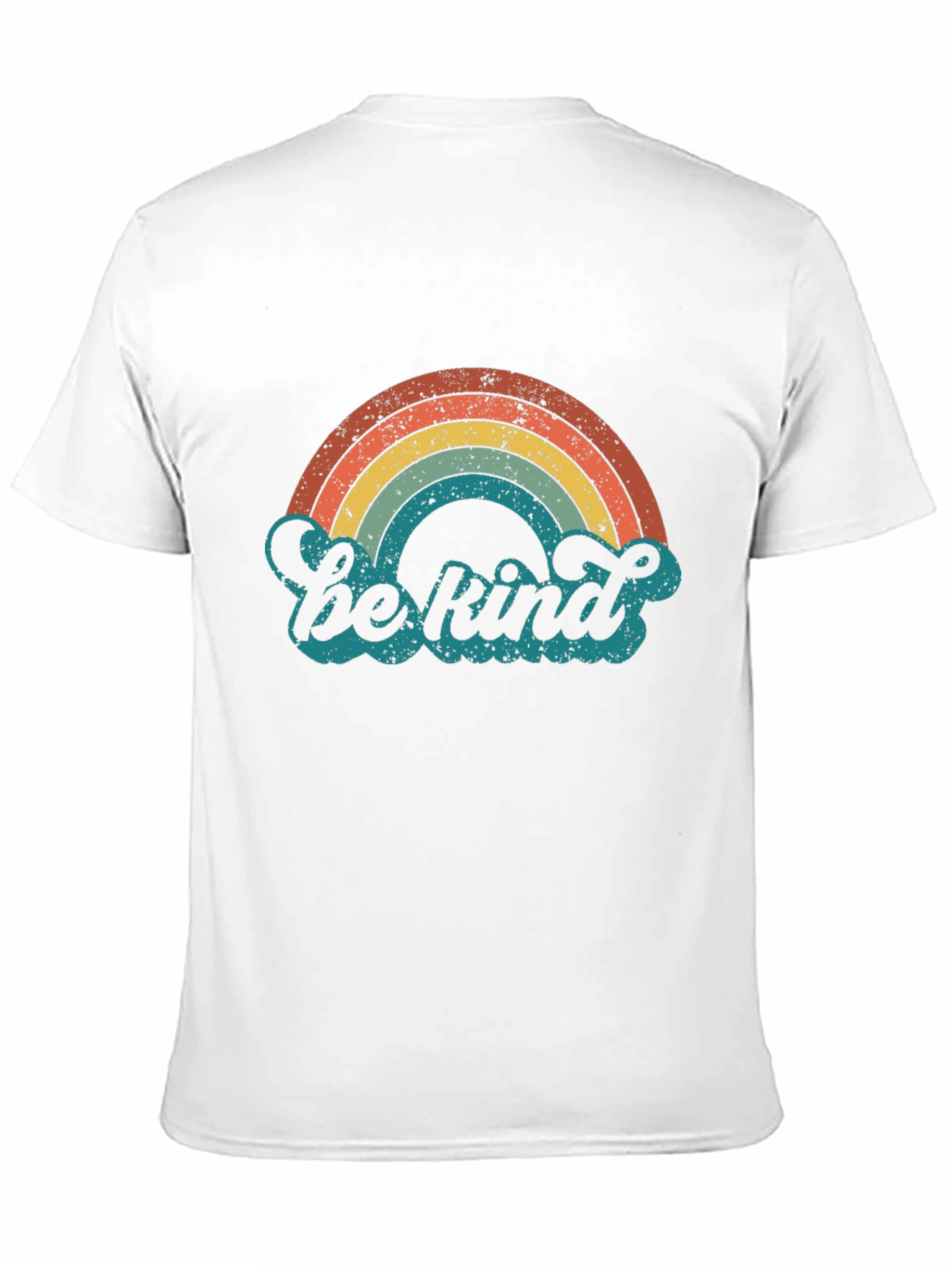 Black Retro Rainbow 'Be Kind' Graphic Tee view 11