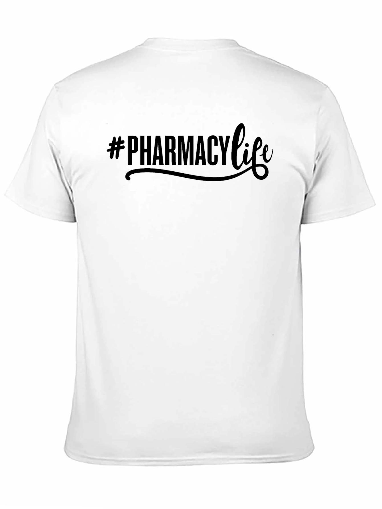 Black Pharmacy Life T-Shirt - Black Crew Neck view 11