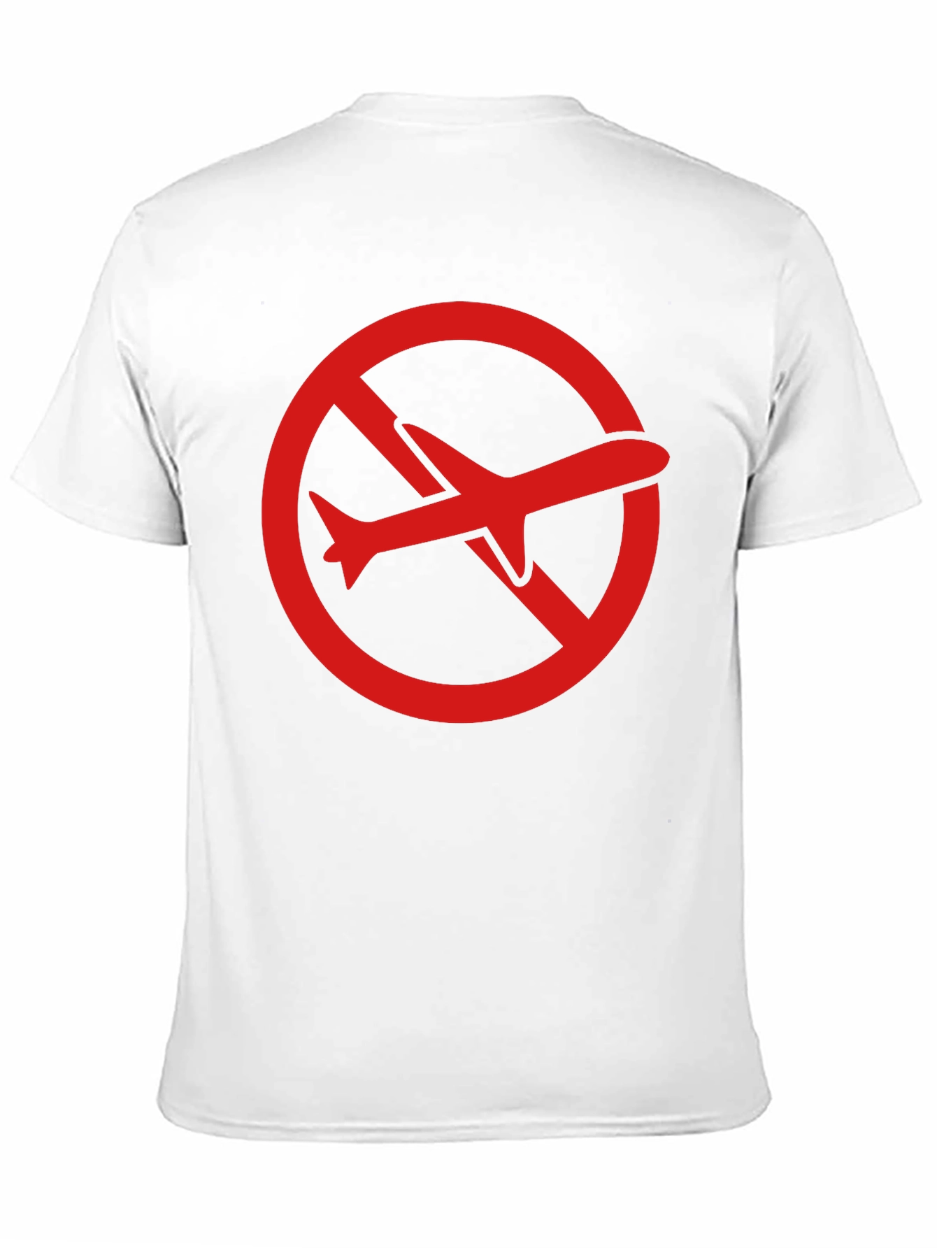 Black No Flights Graphic Tee - Black Cotton T-Shirt view 11