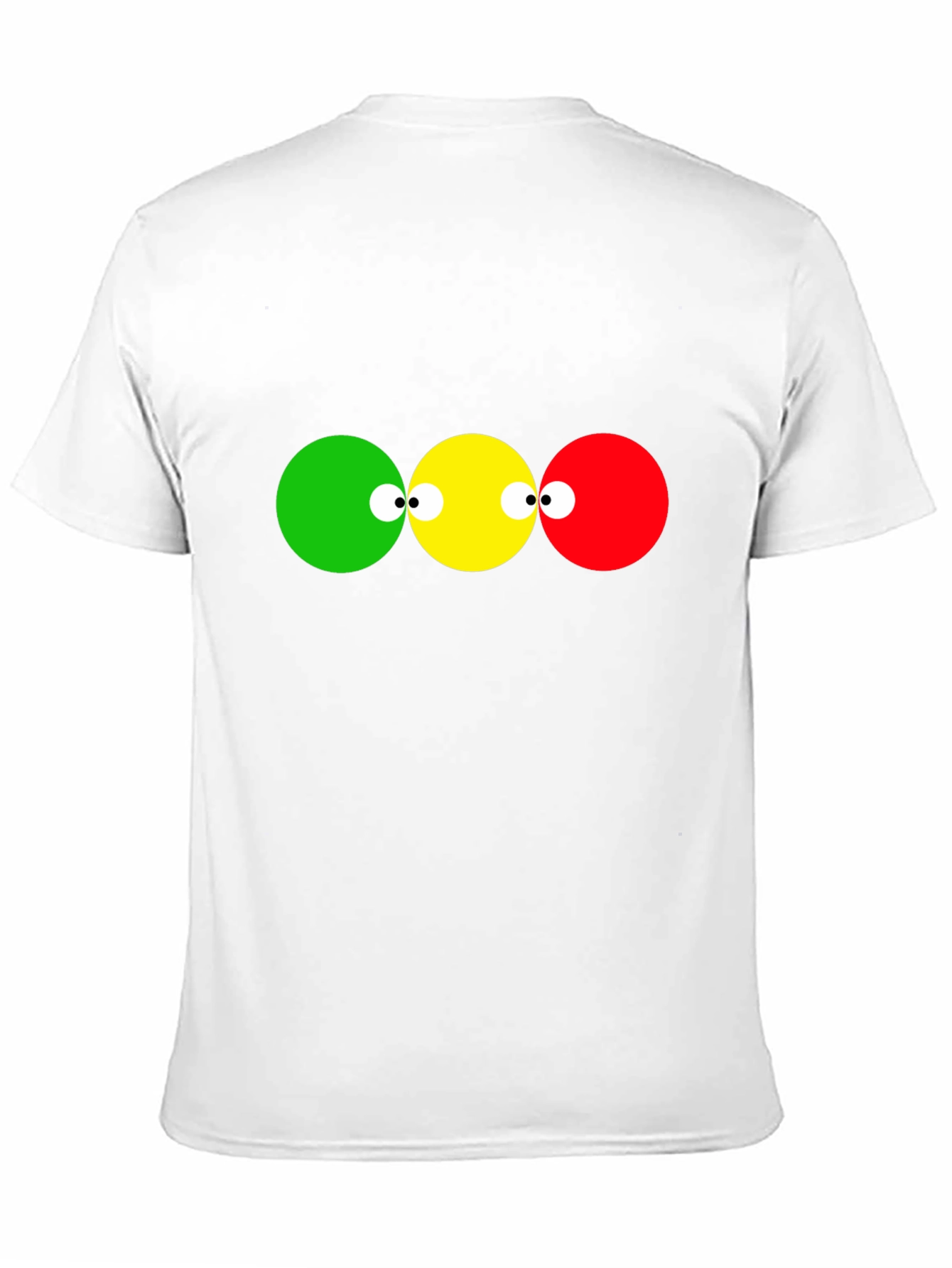 Black Funny Traffic Light T-Shirt view 11