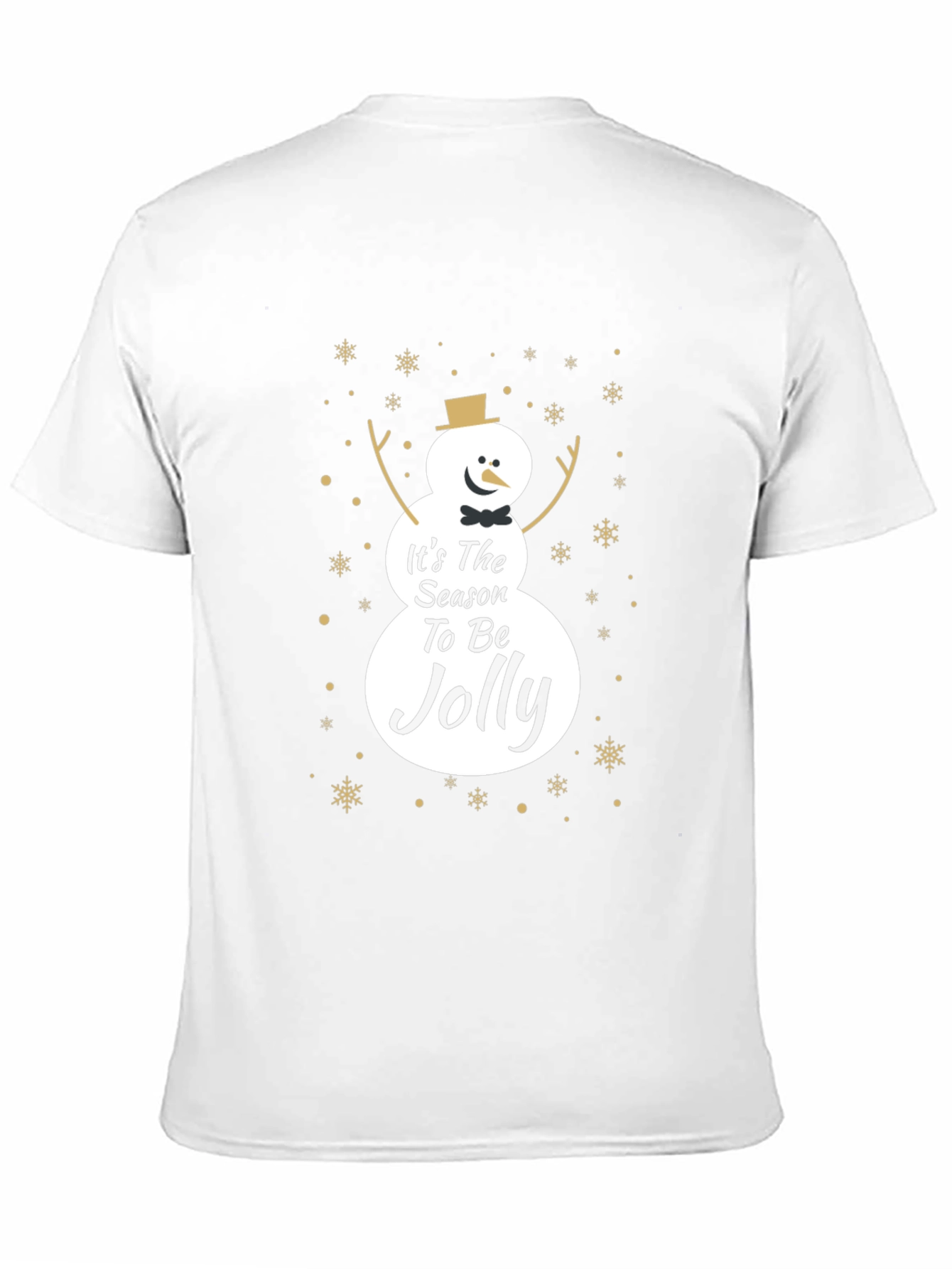Black Festive Snowman Season T-Shirt view 11