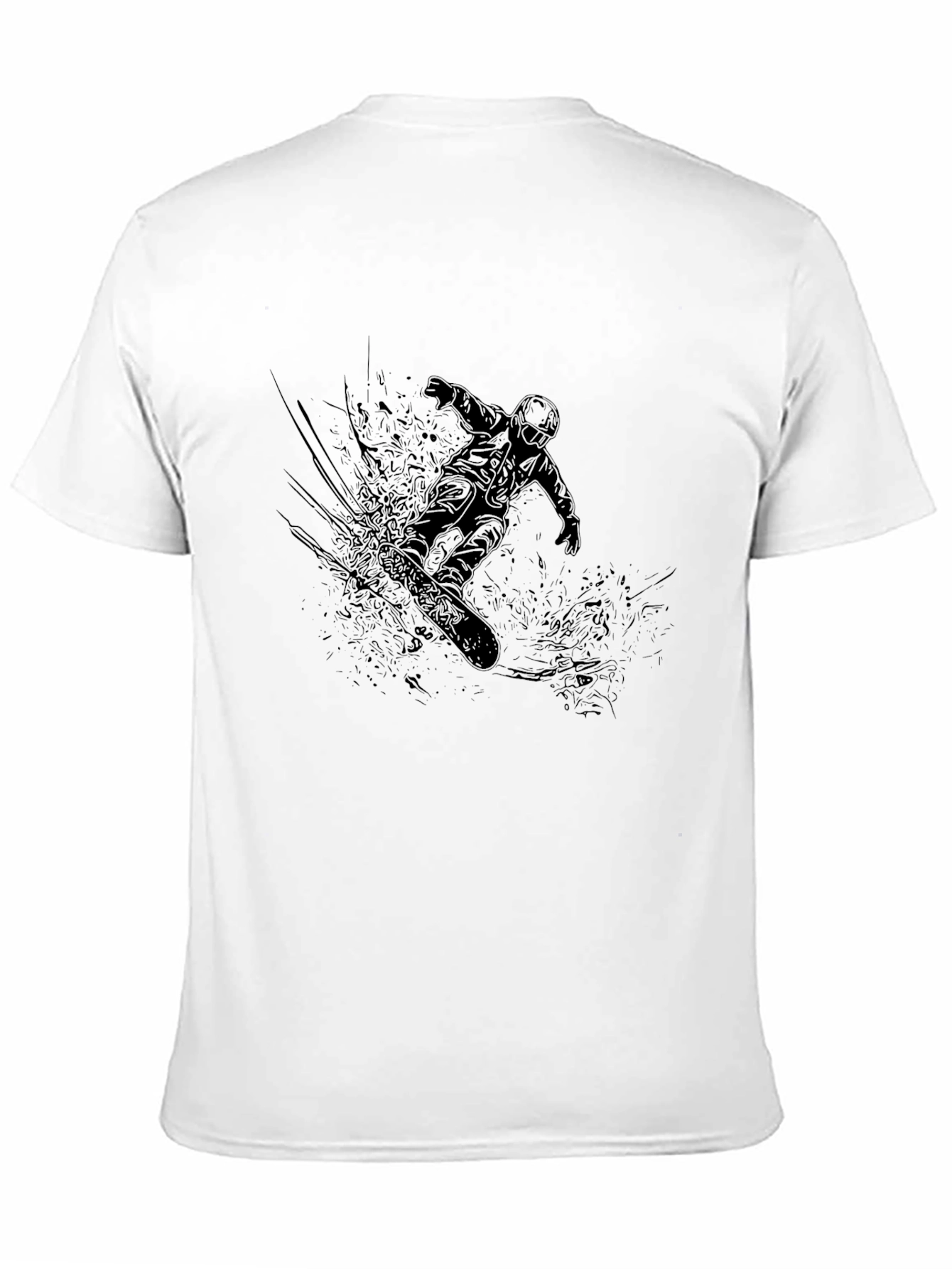 Black Black Snowboarder Graphic Tee view 11