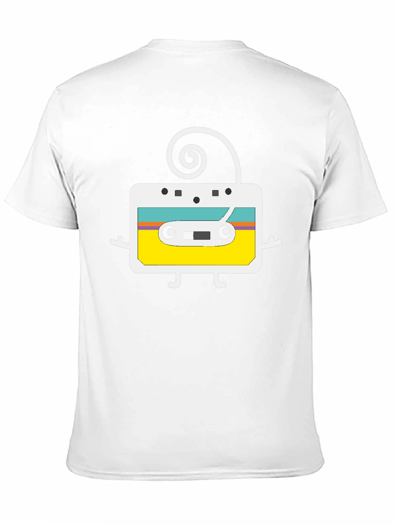 Black Retro Cassette Tape Graphic T-Shirt view 11