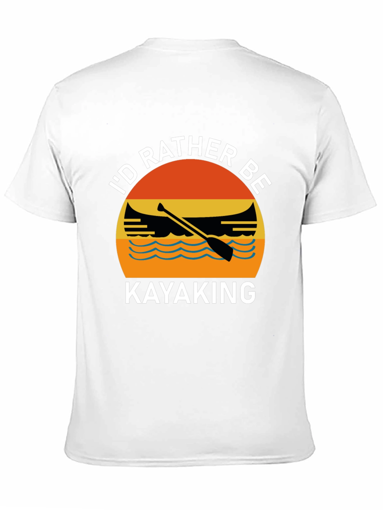 Black Kayaking Graphic T-Shirt view 11