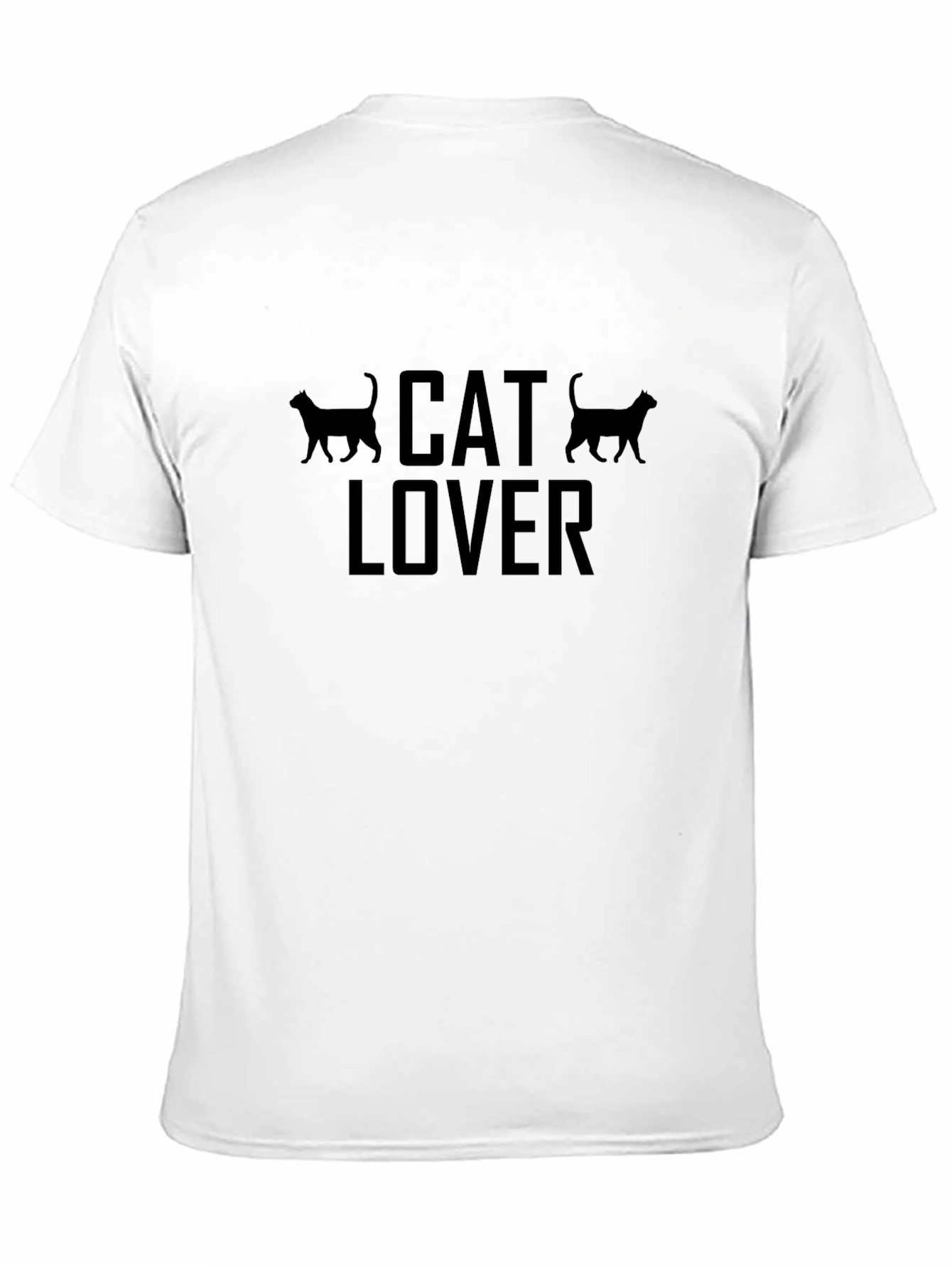Black Cat Lover T-Shirt - Unisex Black Tee view 11