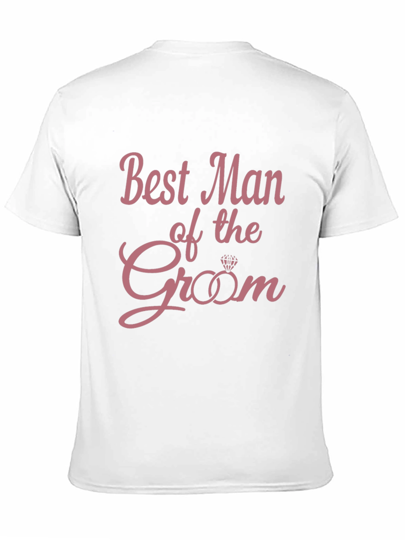 Black Best Man of the Groom T-Shirt - Wedding Party Apparel view 11
