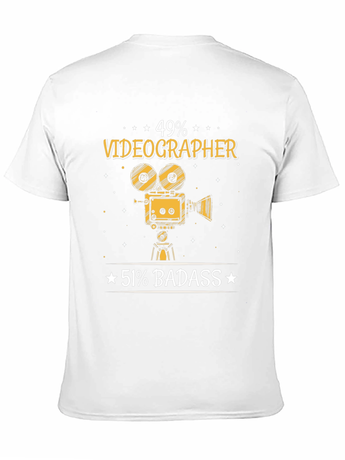 Black Videographer Badass Graphic Tee view 11