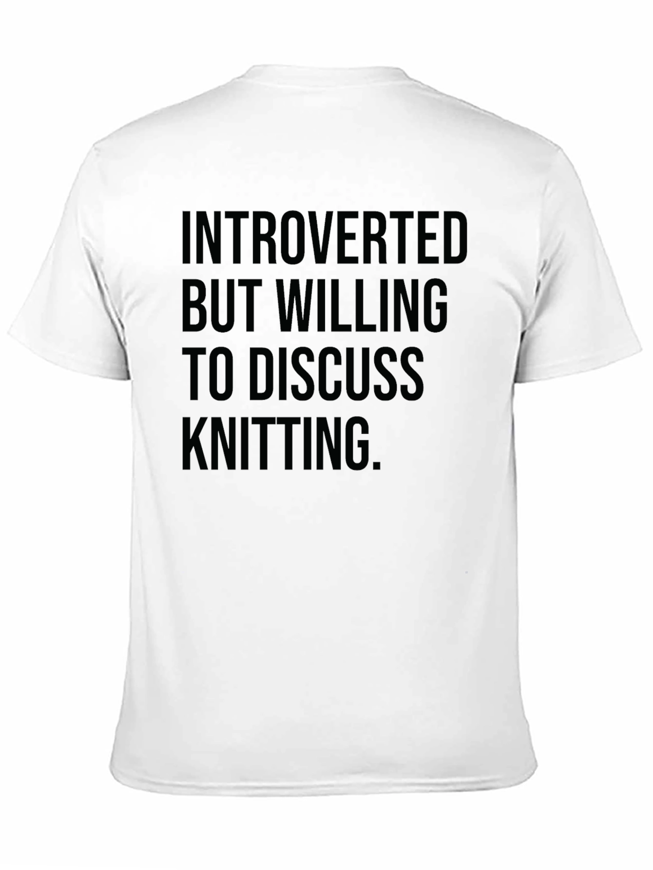 Black Introverted Knitting T-Shirt - Soft Cotton Blend view 11