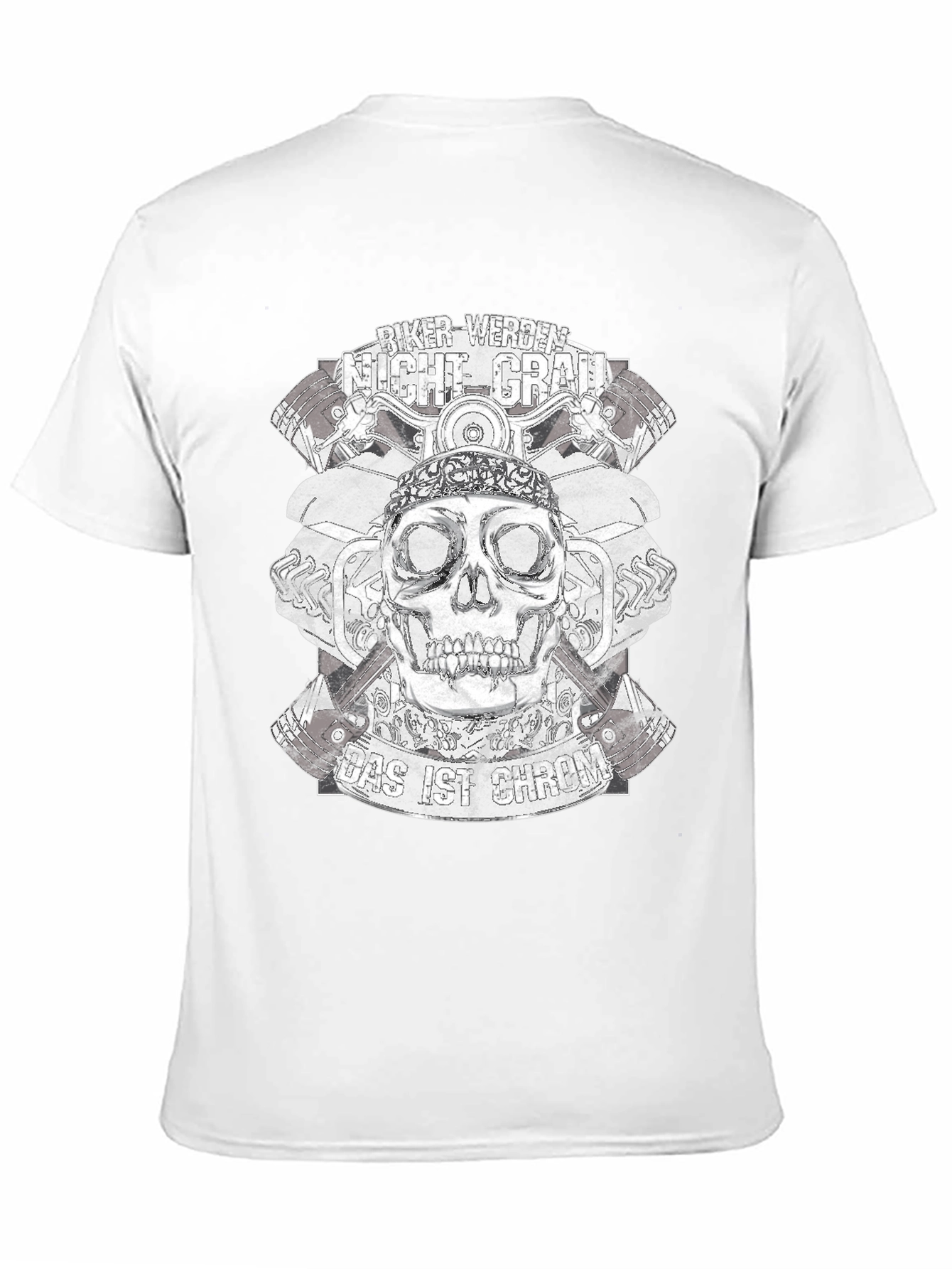 Black Biker Werden Night Grab Black T-Shirt view 11