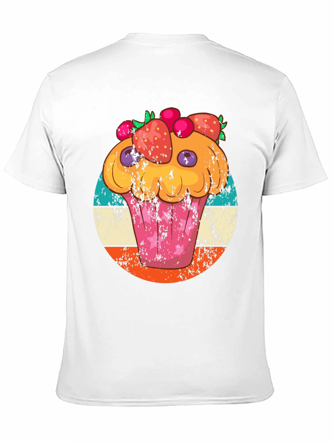 Black Cupcake Graphic Tee Retro Style view 11