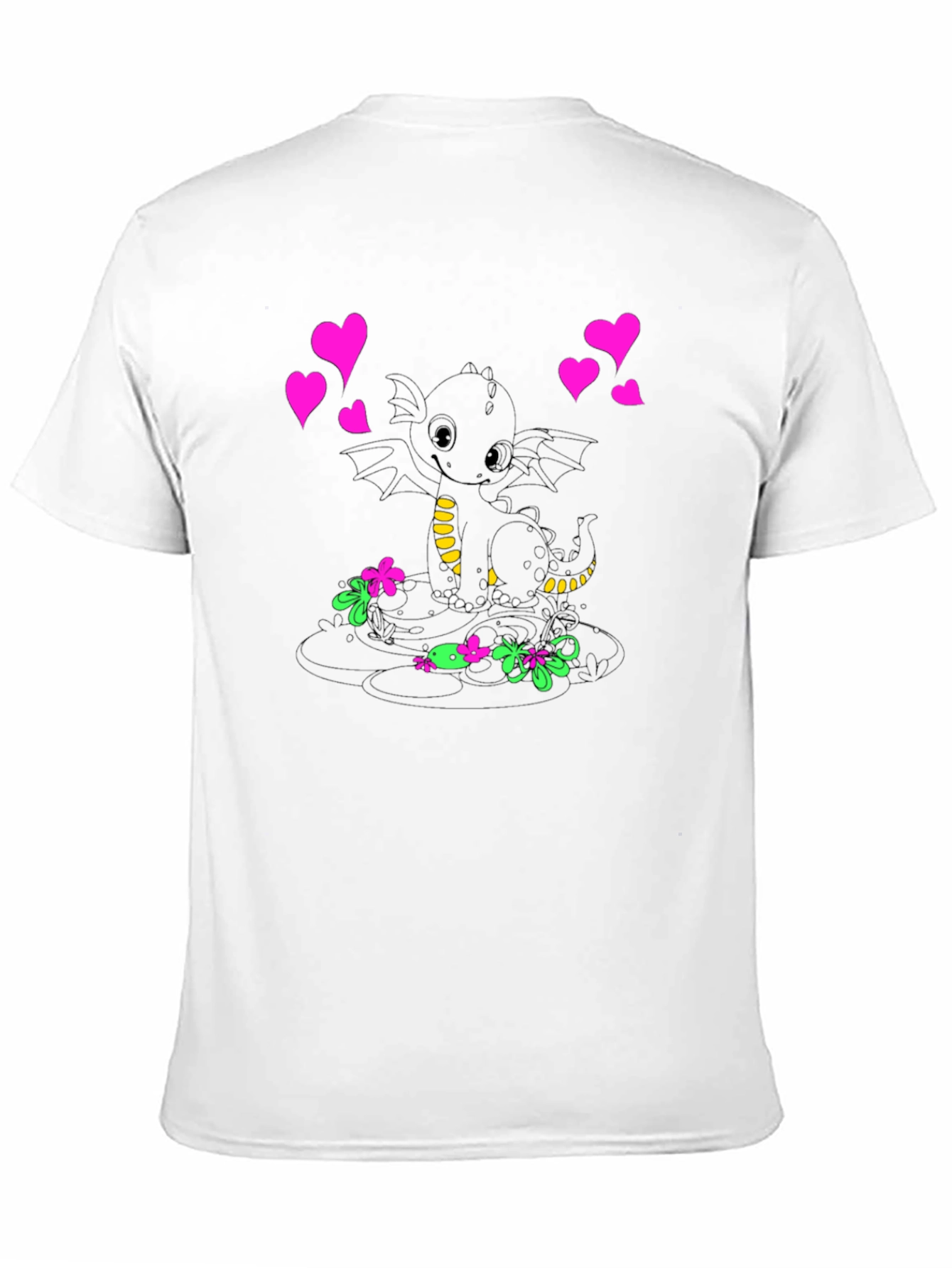 Black Dragon Love T-Shirt - Black view 11