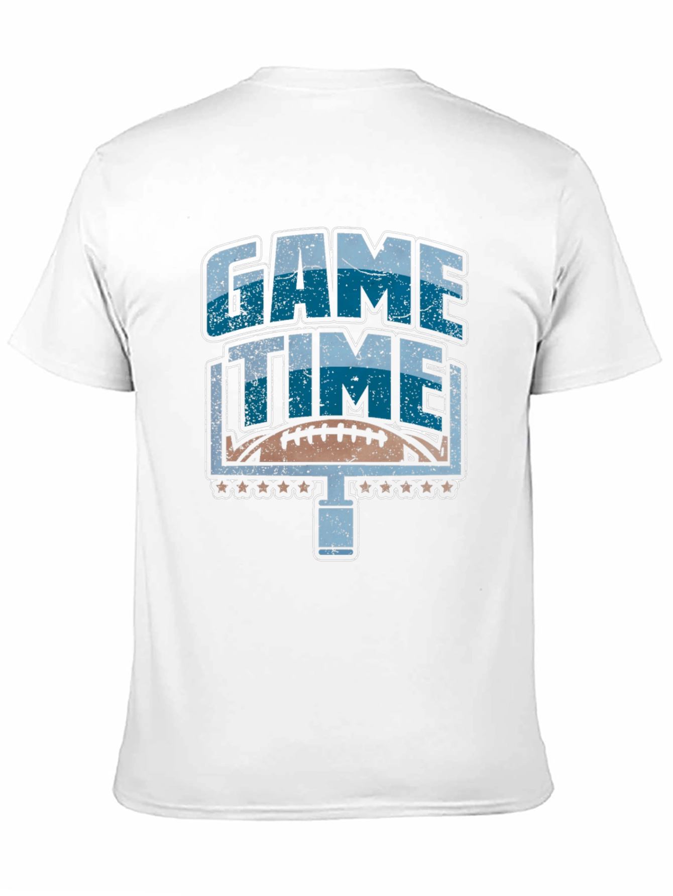Black Game Time Football Graphic T-Shirt view 11