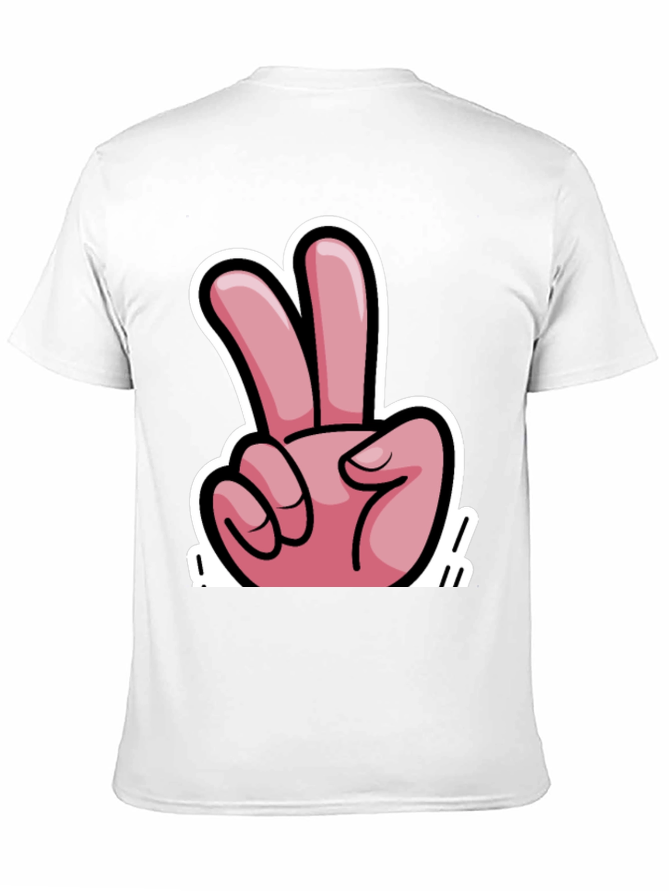 Black Peace Sign Graphic T-Shirt - Black view 11