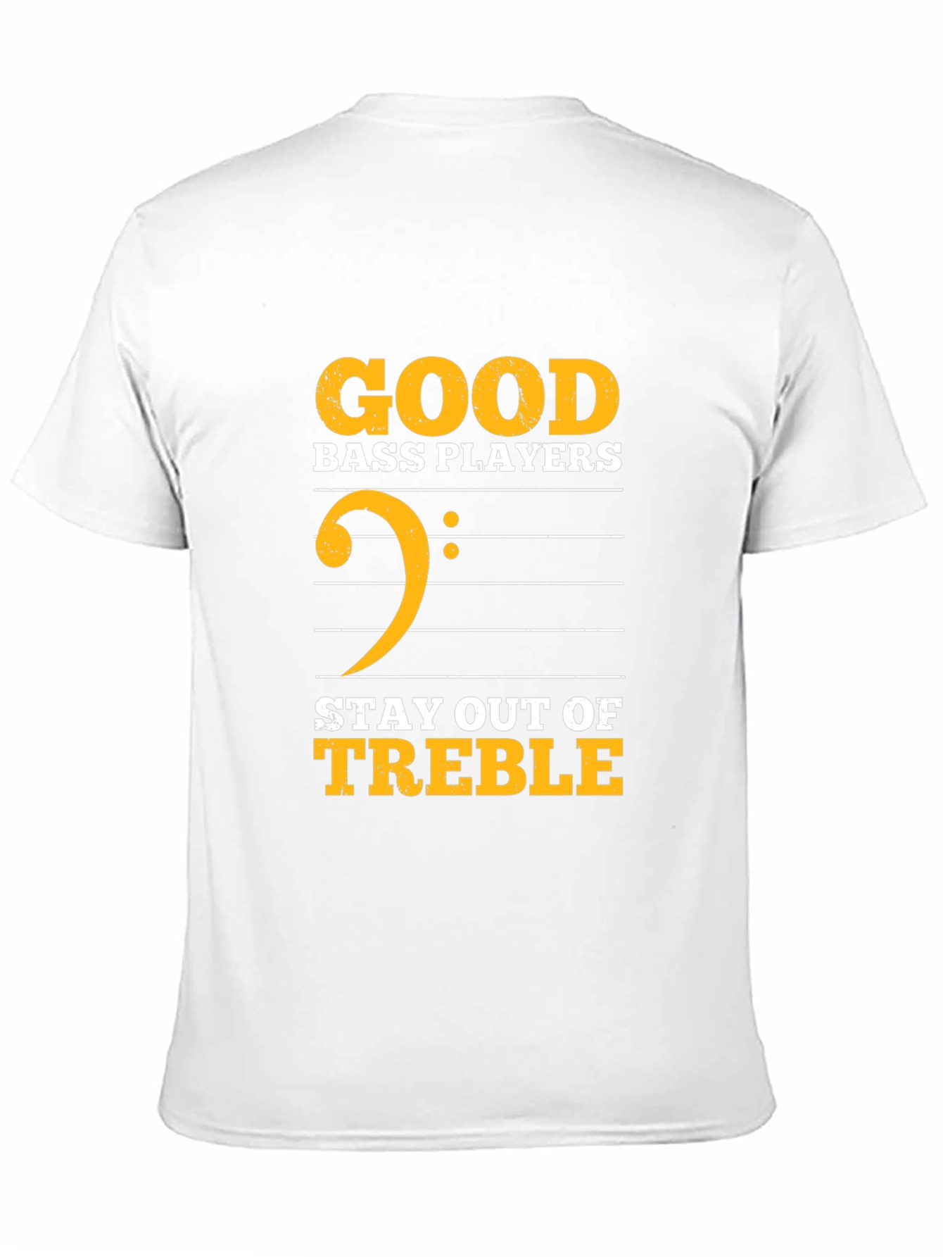 Black Good Bass Players Stay Out of Treble T-Shirt view 11