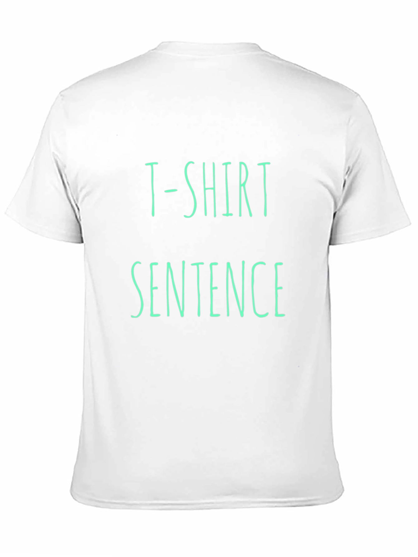 Black T-Shirt Sentence Cotton Tee view 11