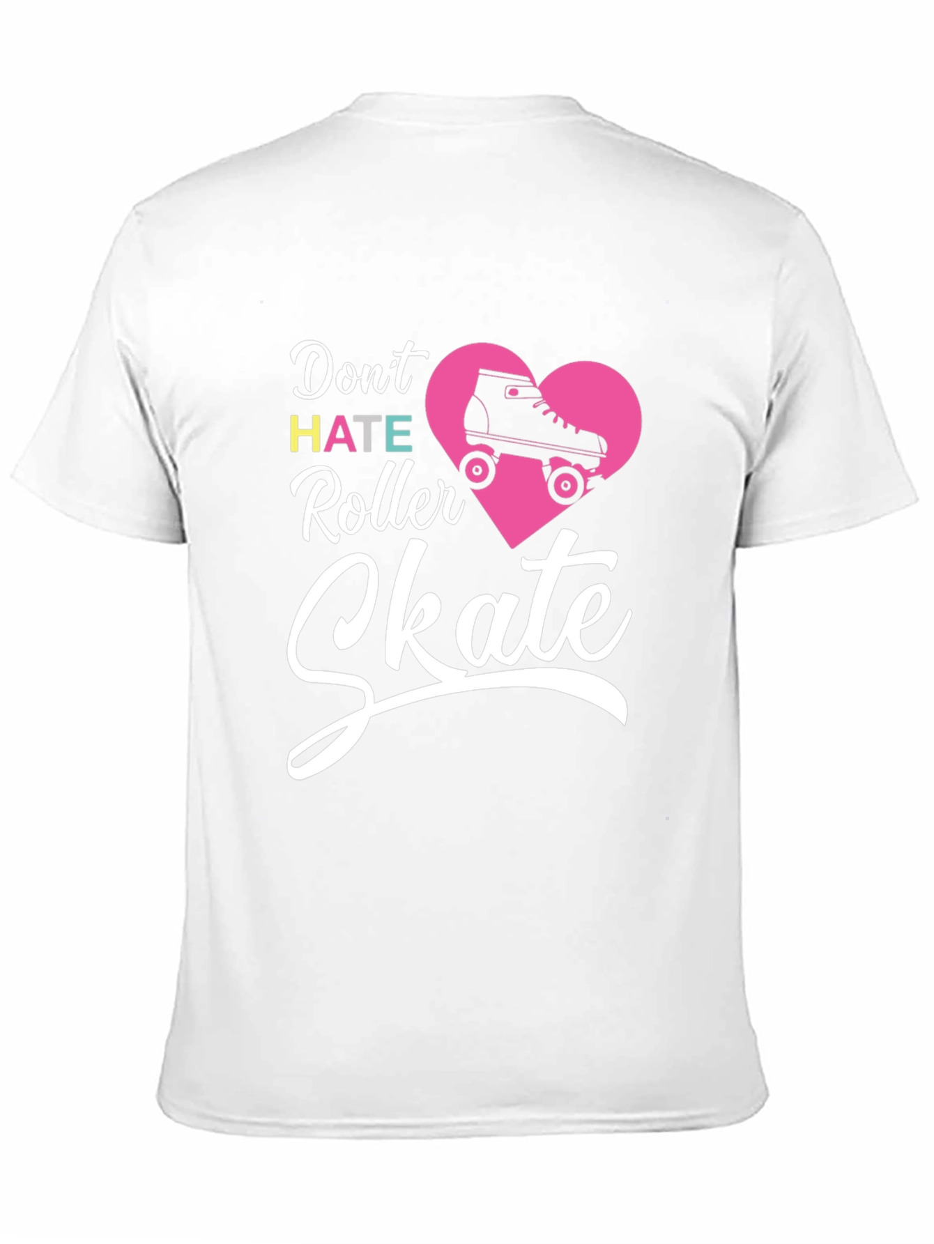 Black Don't Hate Roller Skate T-Shirt view 11