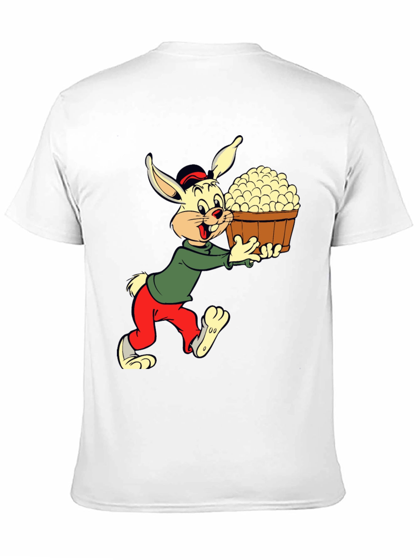 Black Cartoon Rabbit T-Shirt view 11