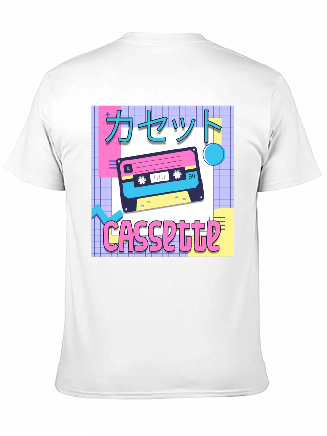 Black Retro Cassette Tape T-Shirt - 90s Aesthetic view 11