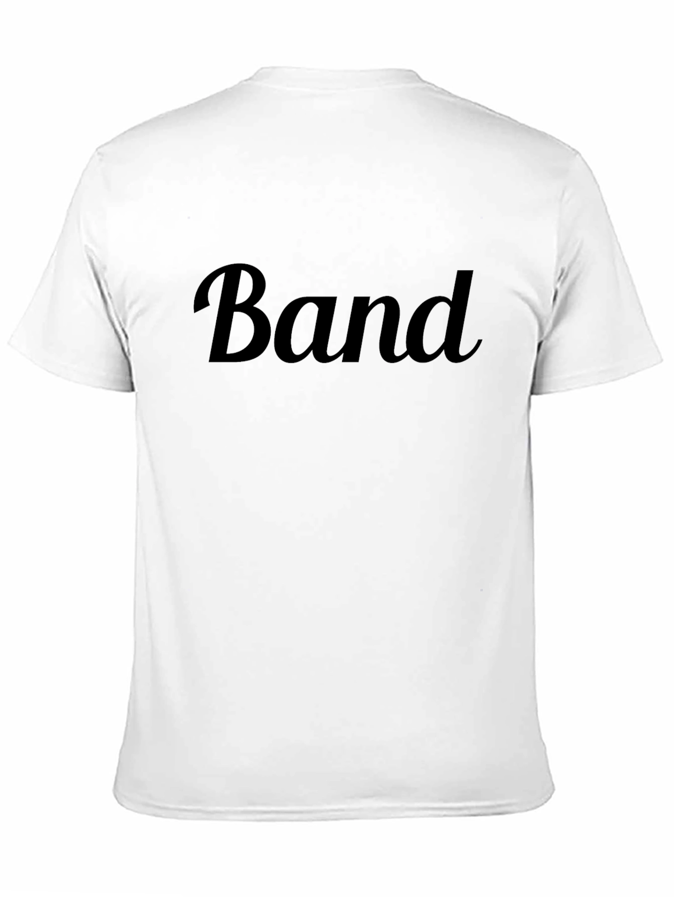 Black Men's Black "Band" Graphic T-Shirt view 11