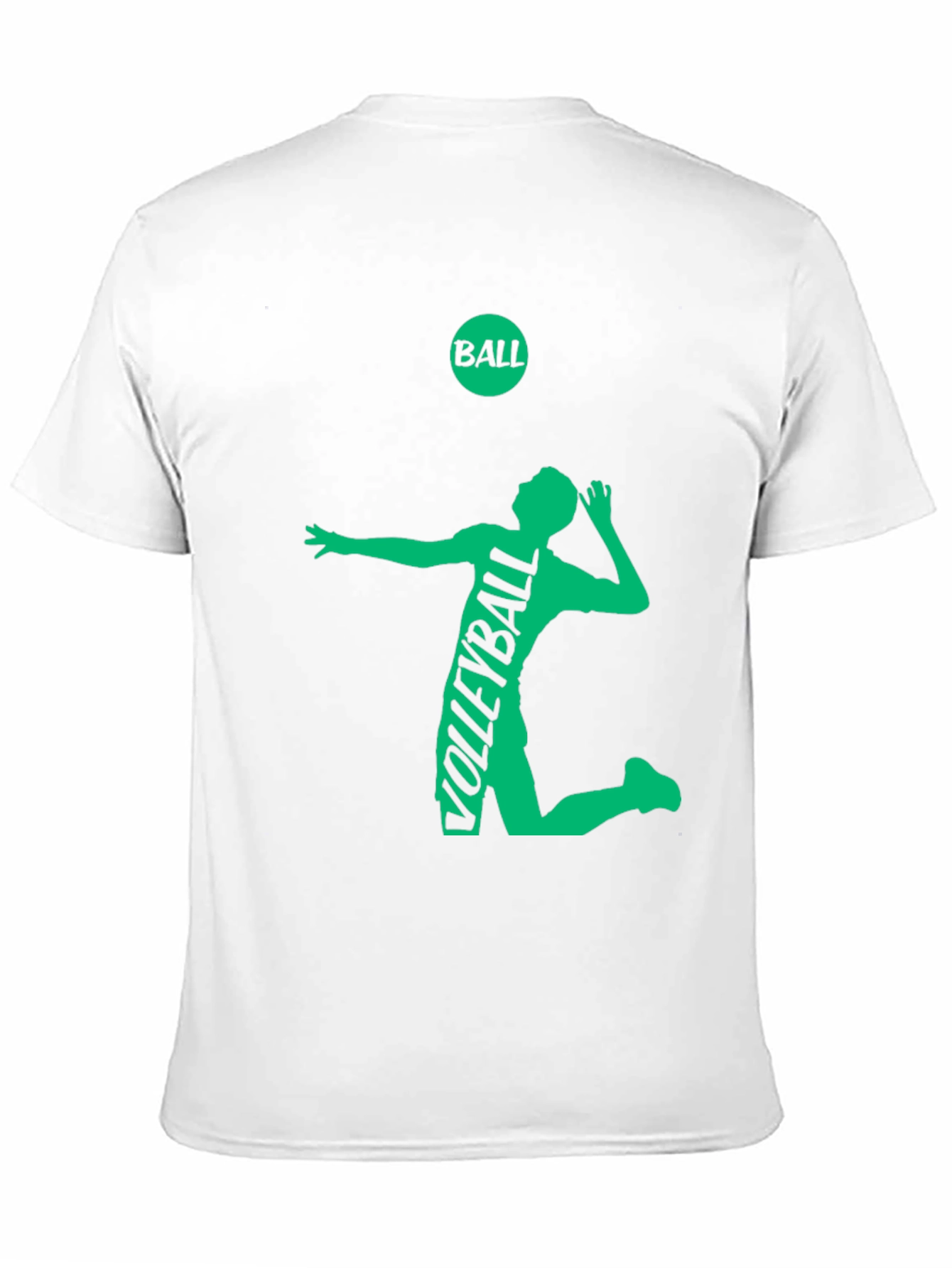 Black Volleyball Player Graphic Tee - Black Cotton view 11