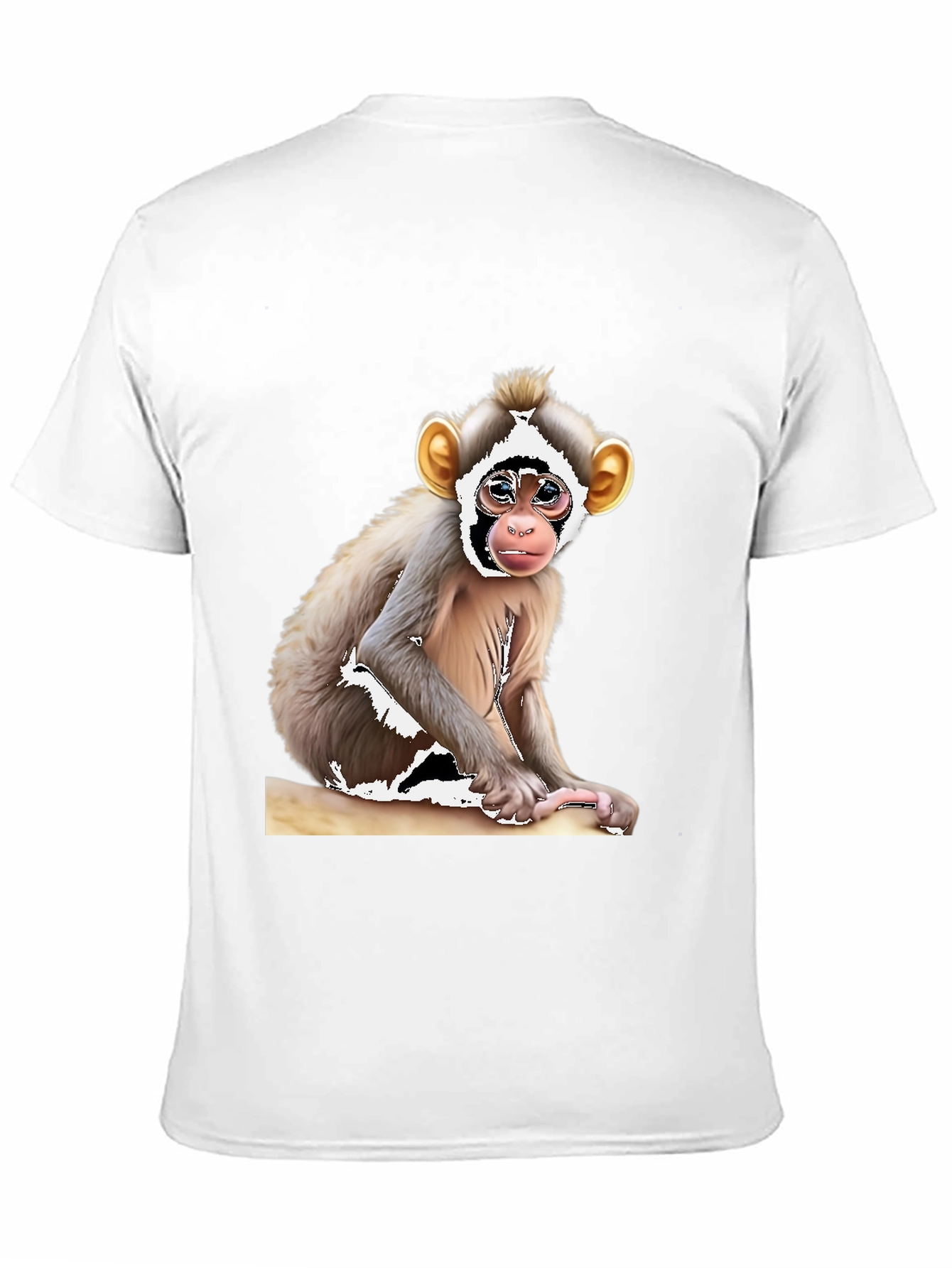 Black Monkey Graphic T-Shirt - Black Cotton Tee view 11