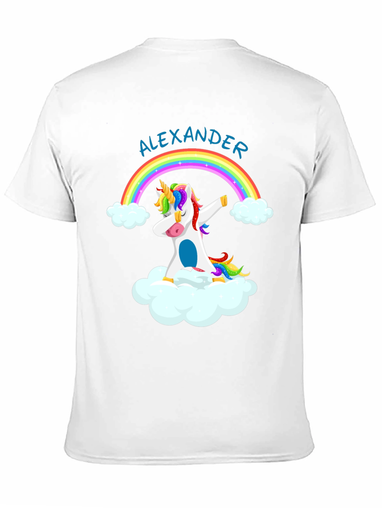 Black Dabbing Unicorn T-Shirt - Personalized Alexander Tee view 11