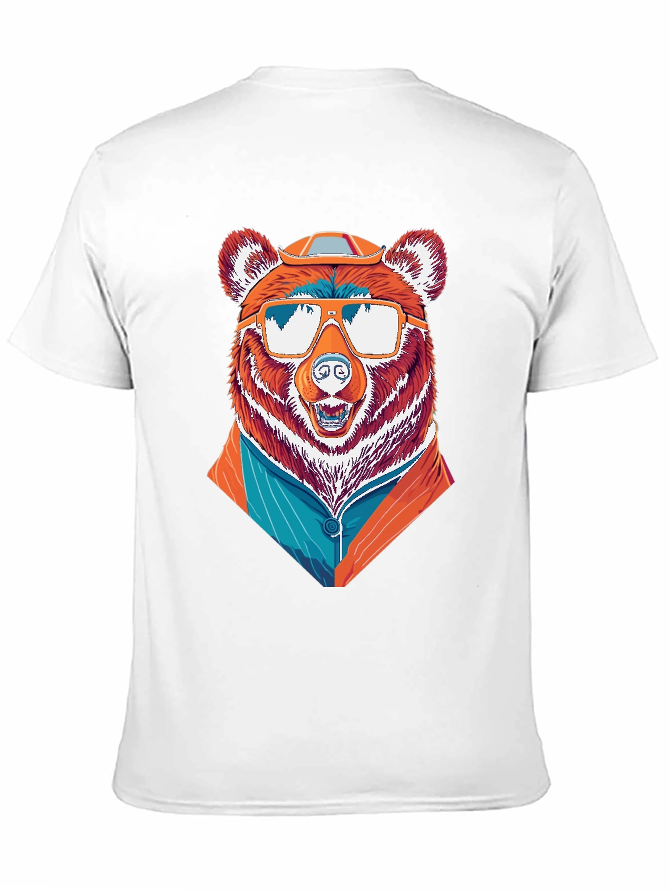 Black Cool Bear T-Shirt - Unique Graphic Tee view 11