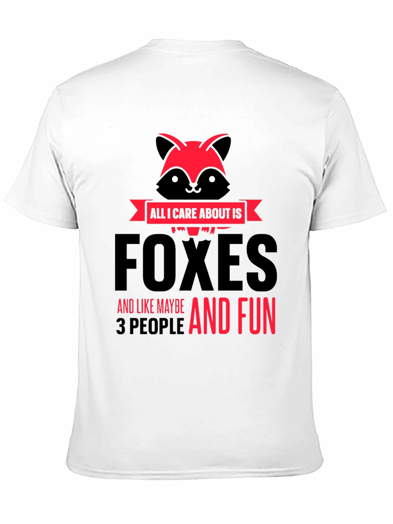 Black Foxes And Fun Graphic T-Shirt view 11